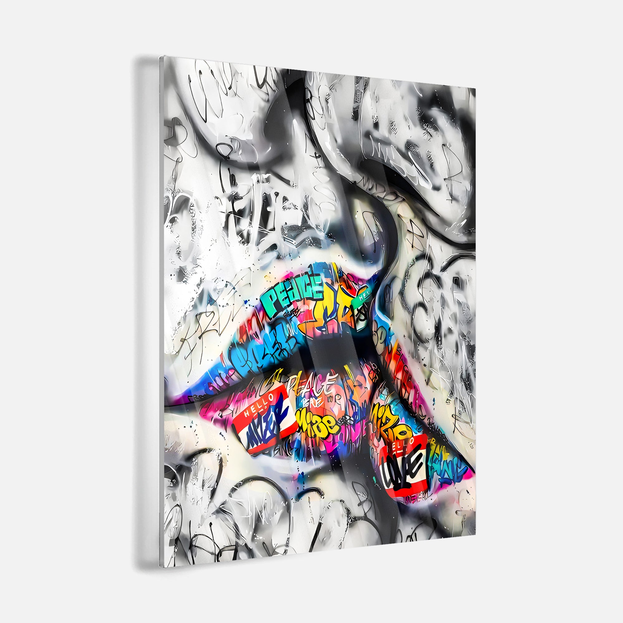 Graffiti Kiss - Acryglas