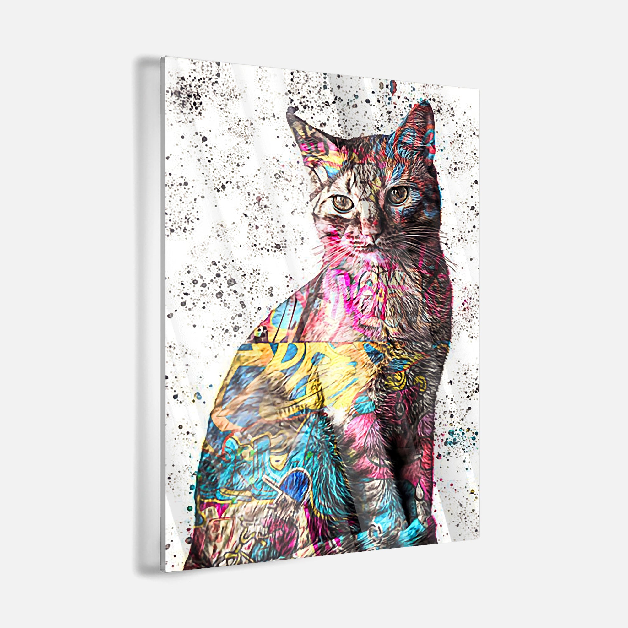 Rainbow Kitty - acrylic glass