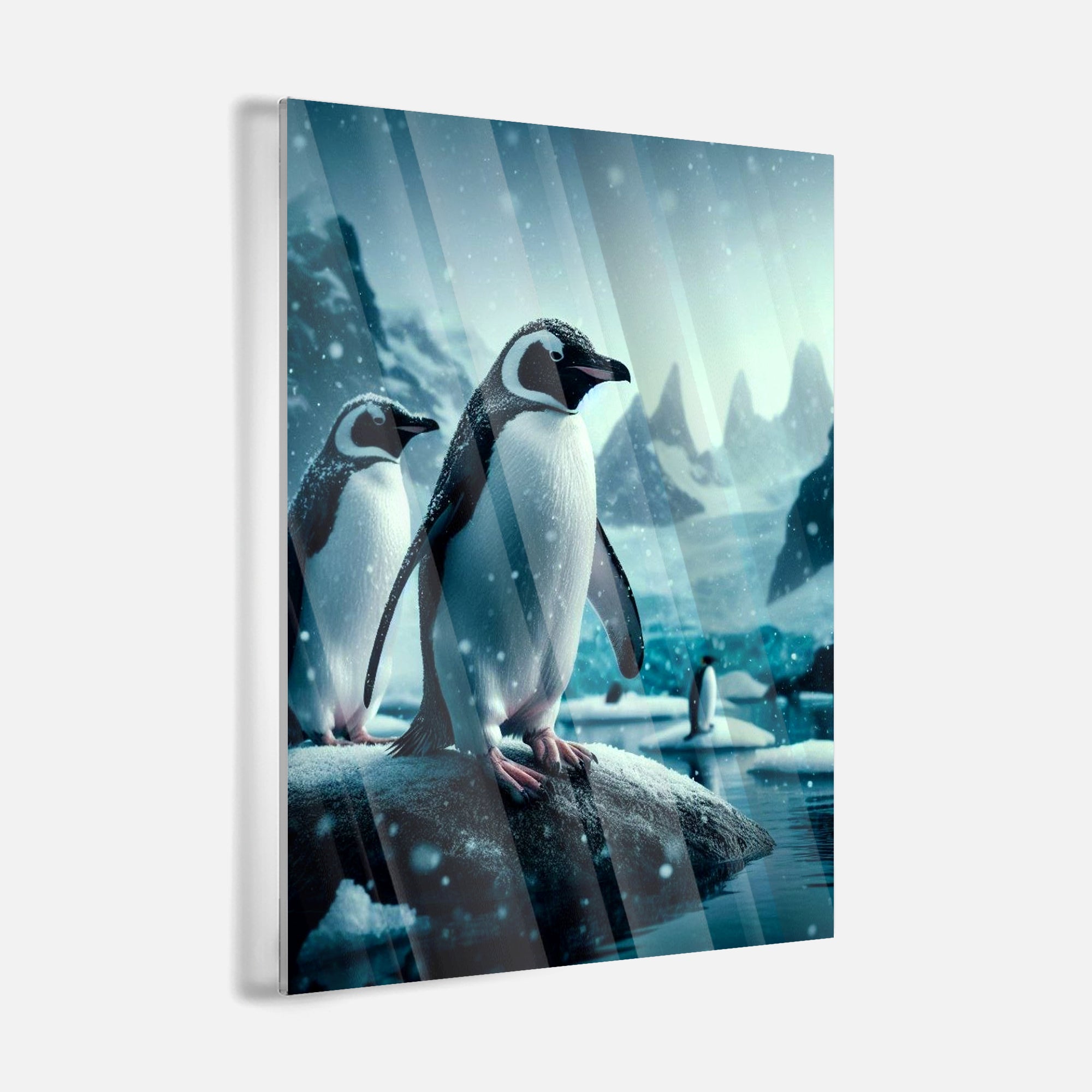 Snowy Penguin - Leinwandbild