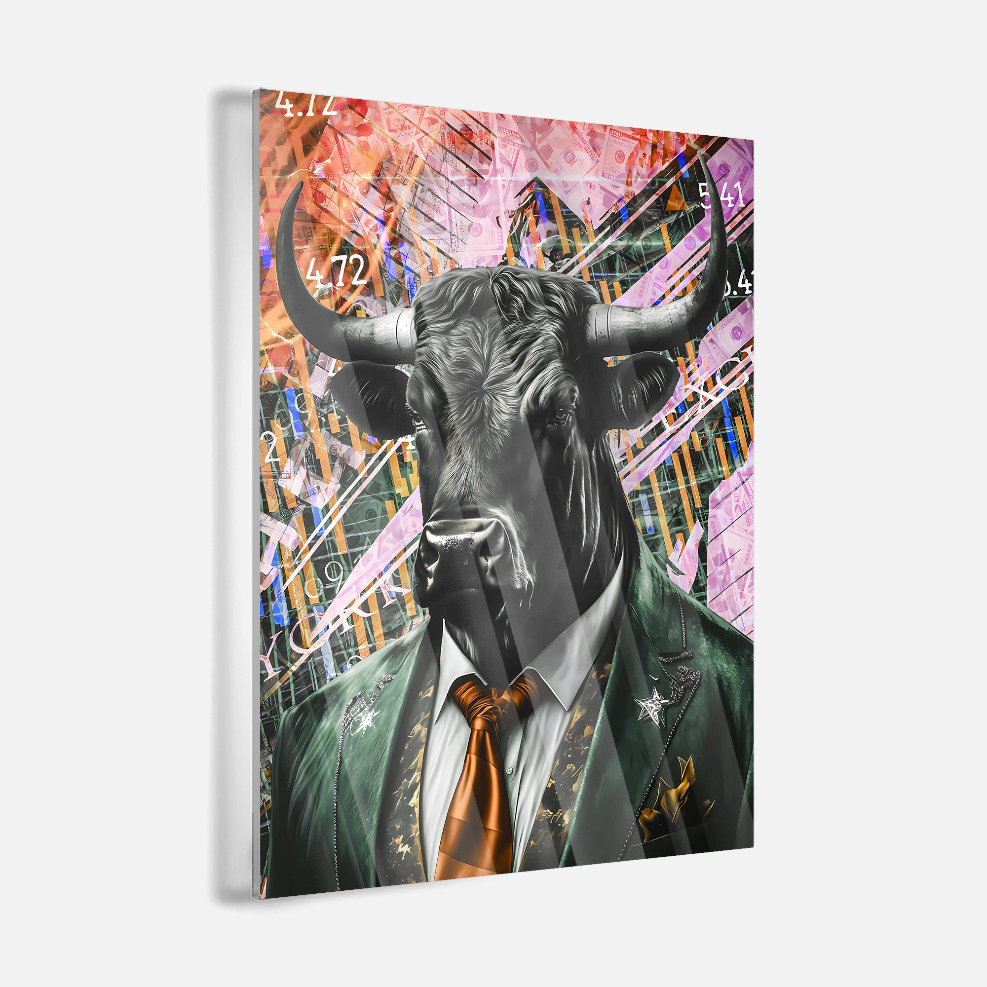 Bull Market Yellow - acrylic glass