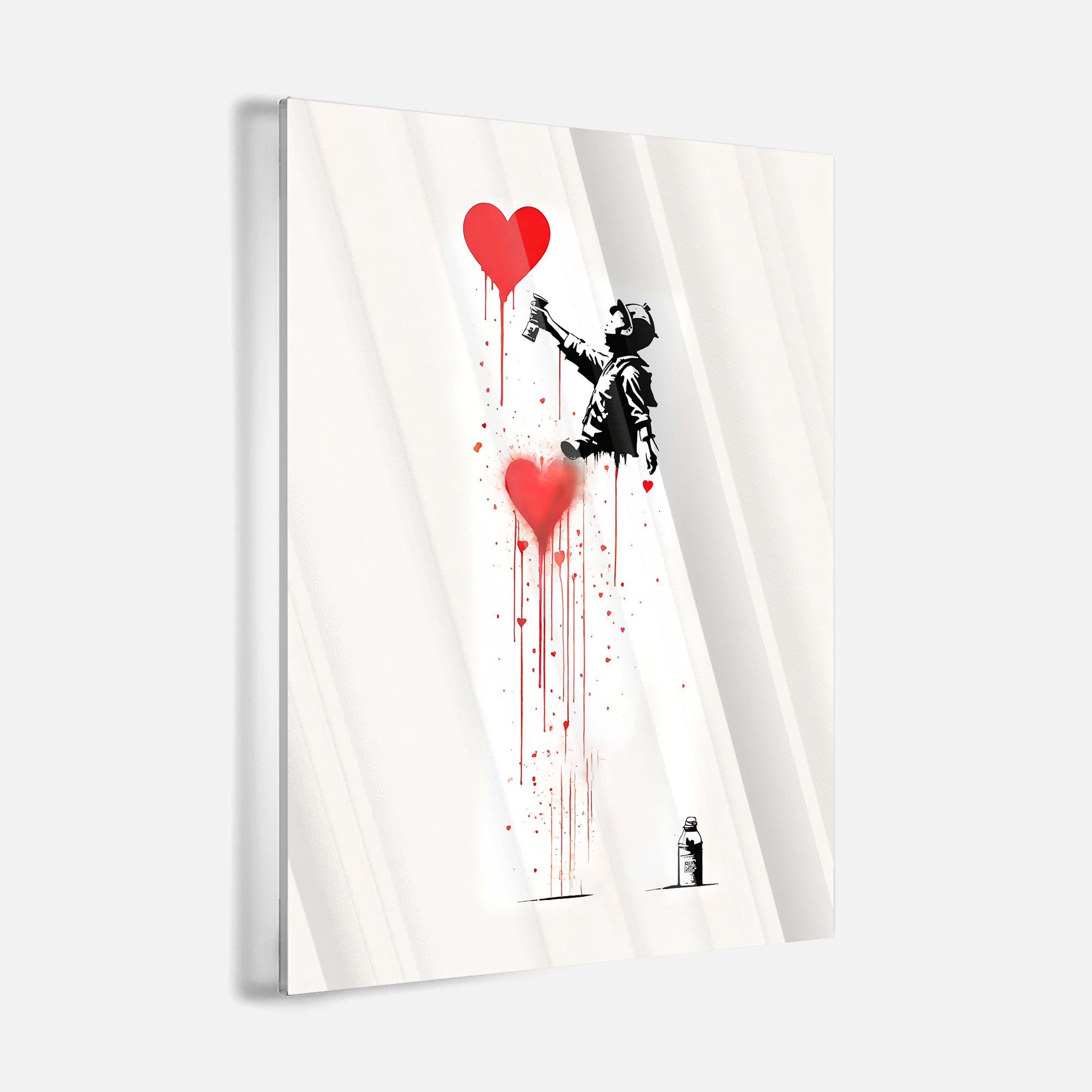 Banksy Love's Graffiti - Leinwandbild