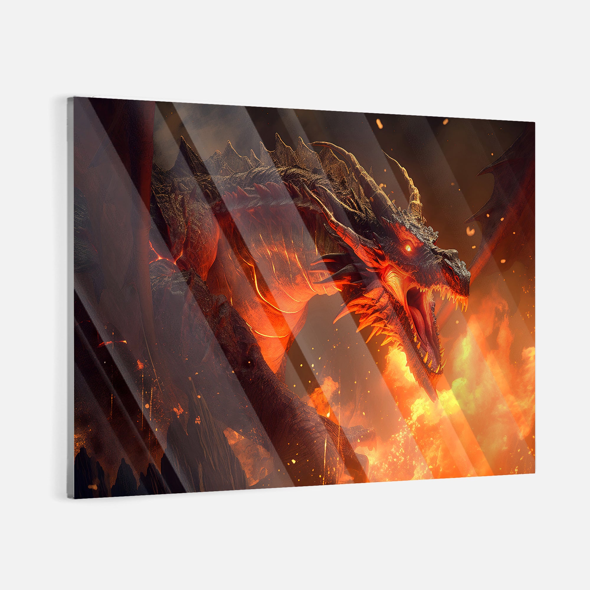 Fire Dragon - canvas picture