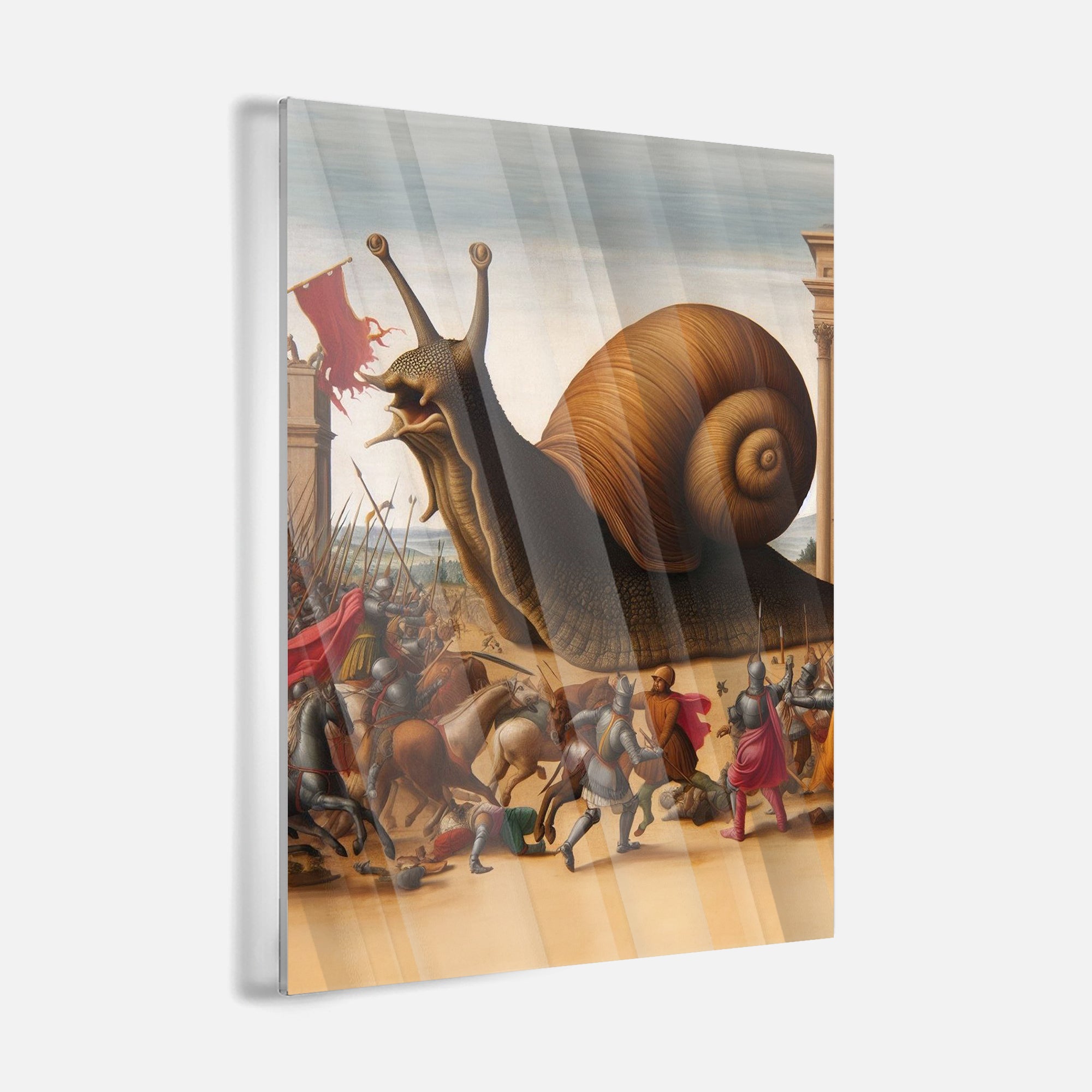 Snail Battle - Leinwandbild