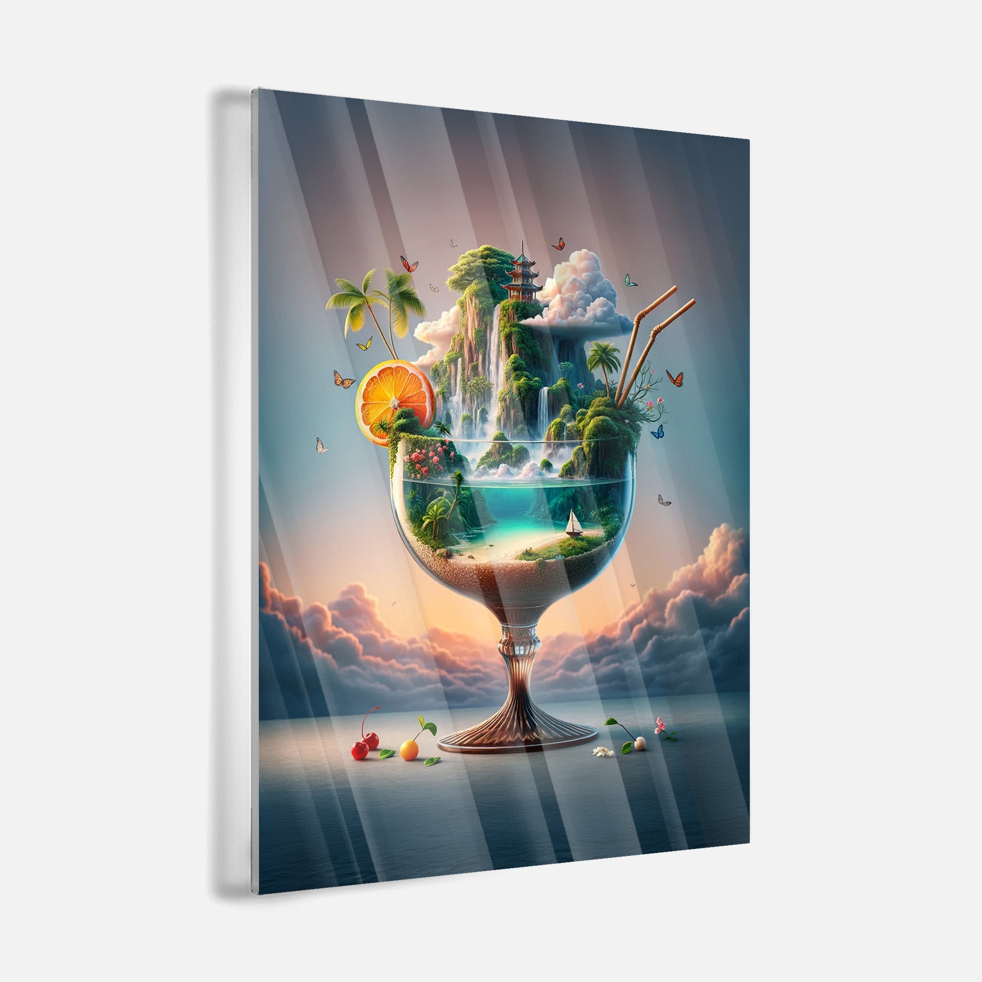 Island Cocktail - Leinwandbild