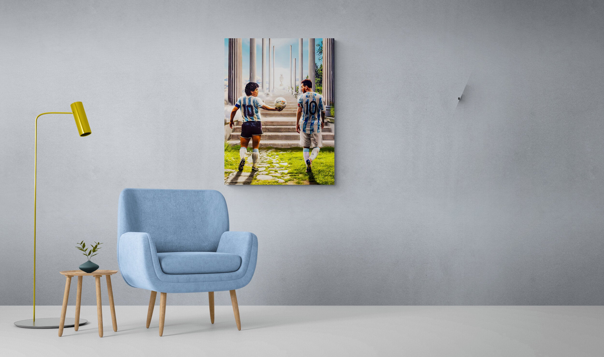 Football Olympus - canvas picture