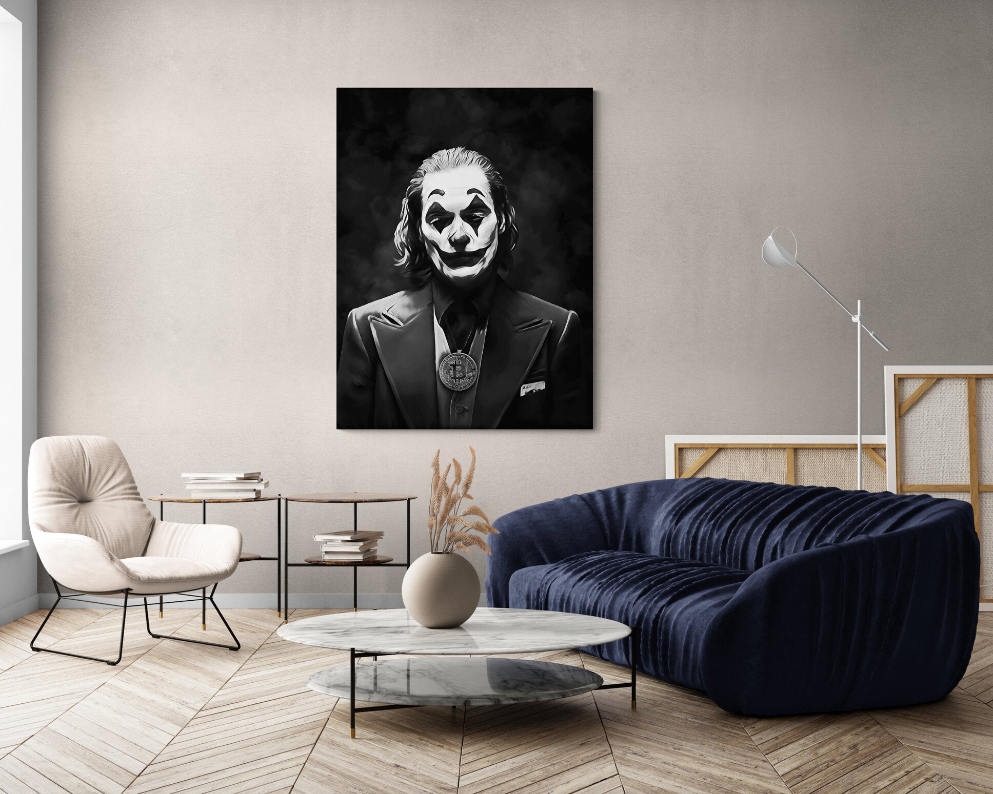 Joker's Face - canvas picture