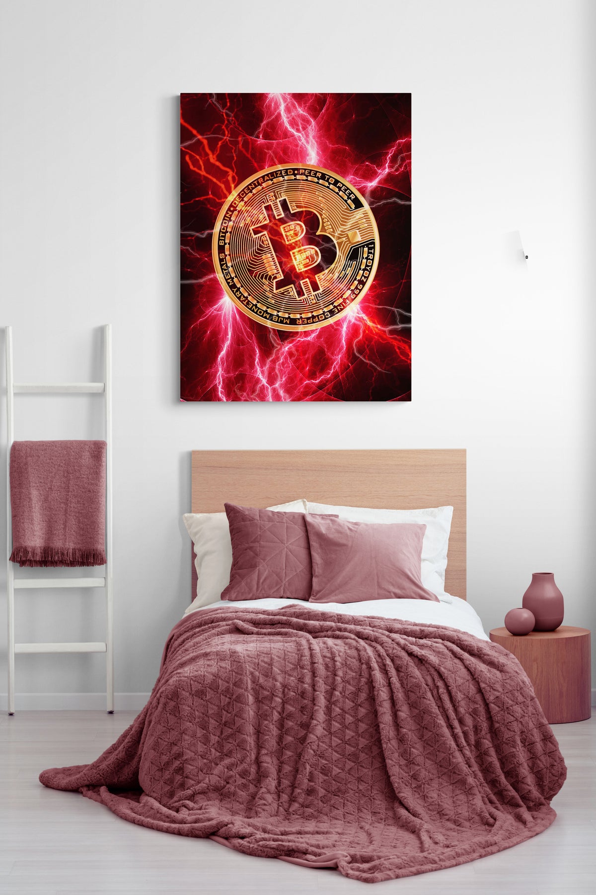 Bitcoin Power - Leinwandbild