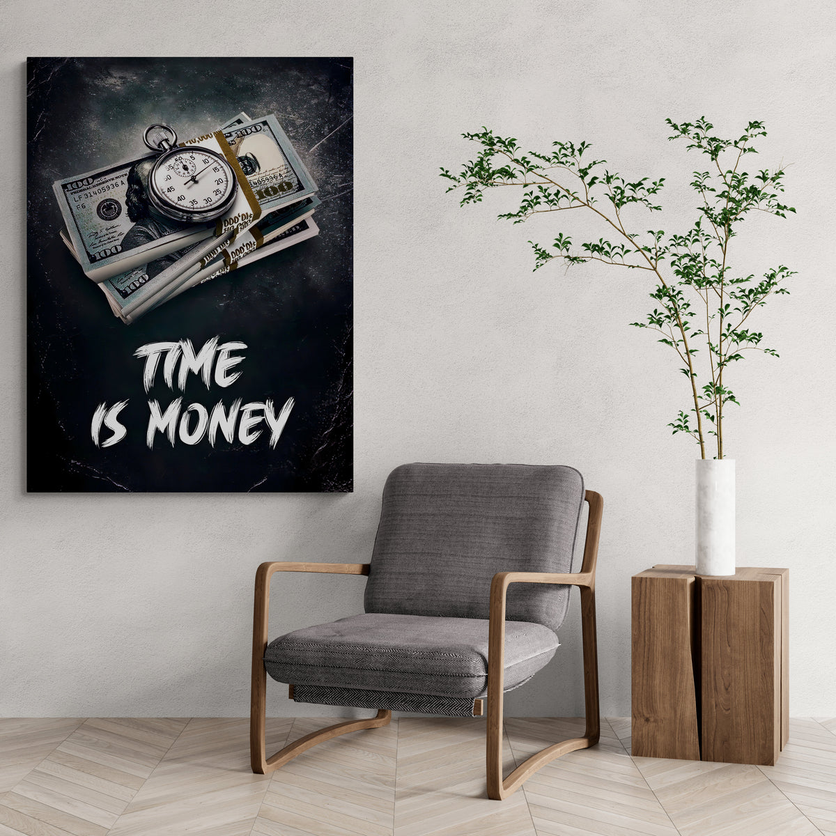 Time Is Money 2.0 - Leinwandbild