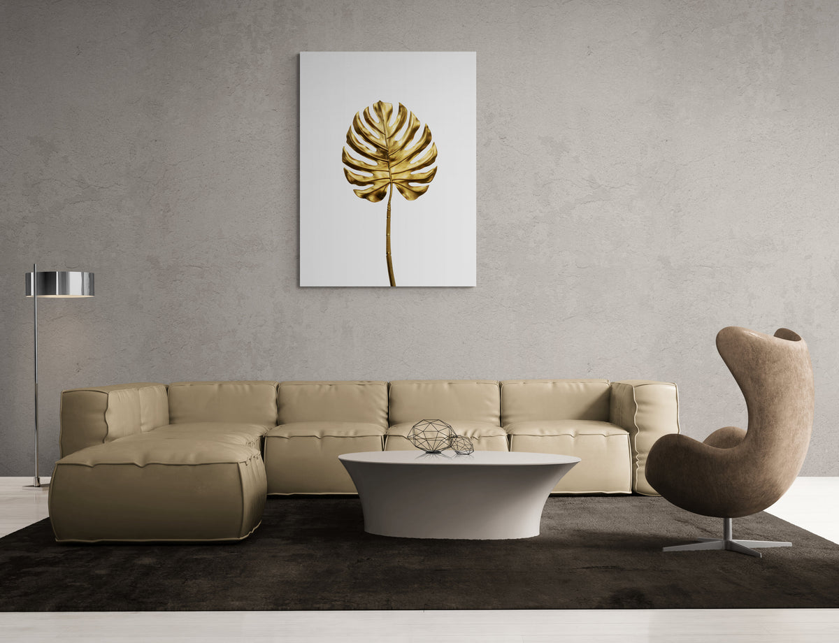 Golden Plant - canvas picture