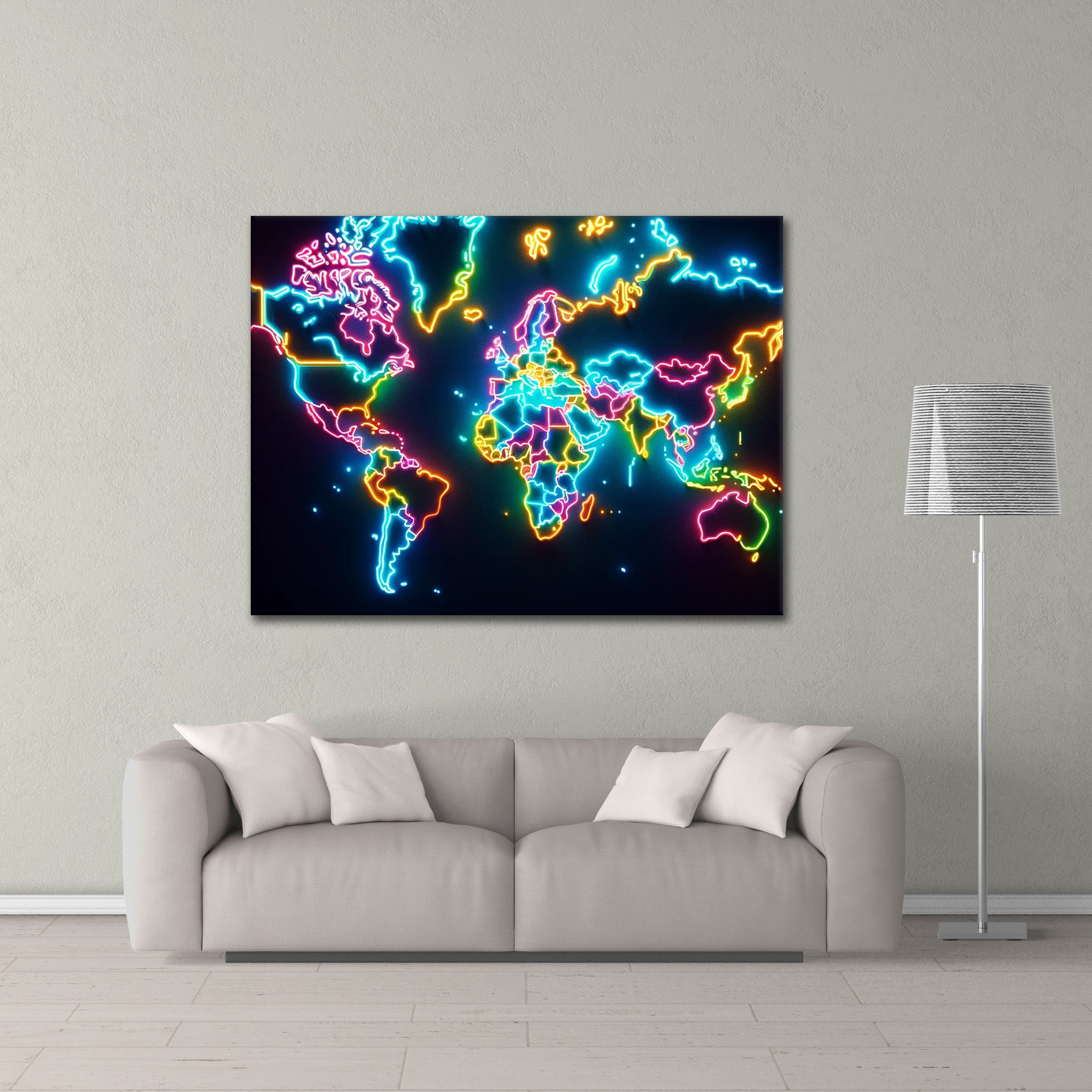 Neon World - Alu Acrylglas