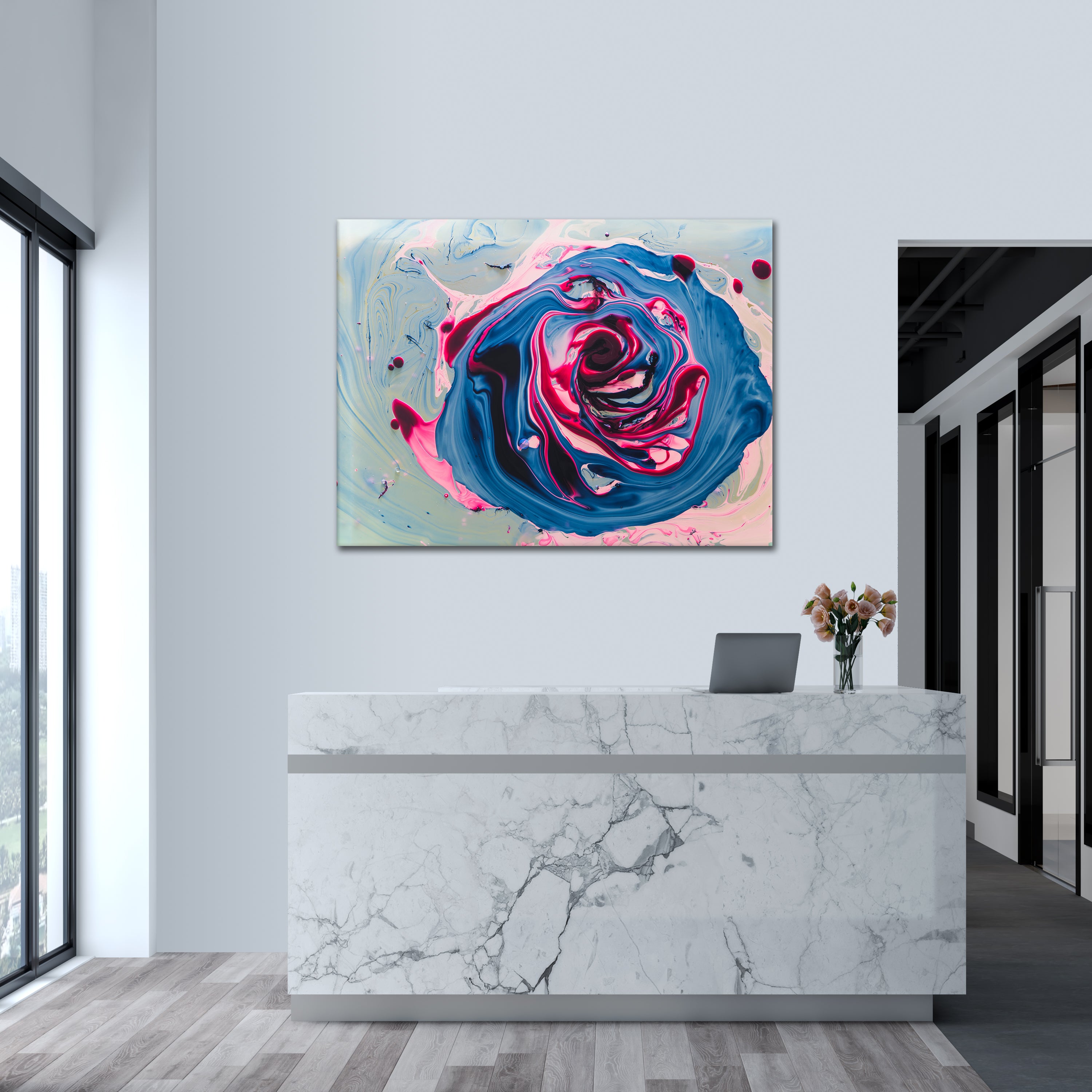 Abstract Rose - Alu-Acrylglas