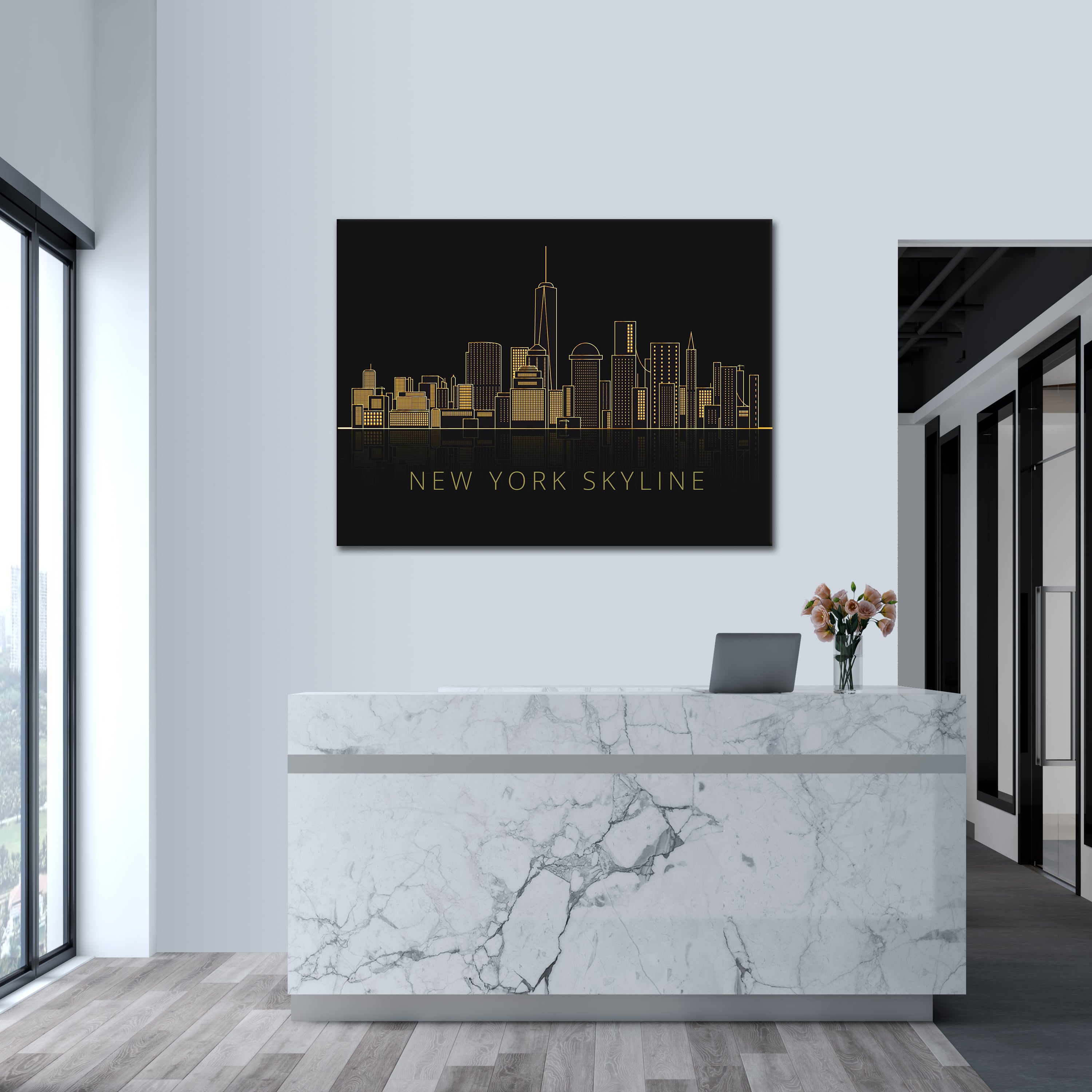 Skyline Reflection - Poster