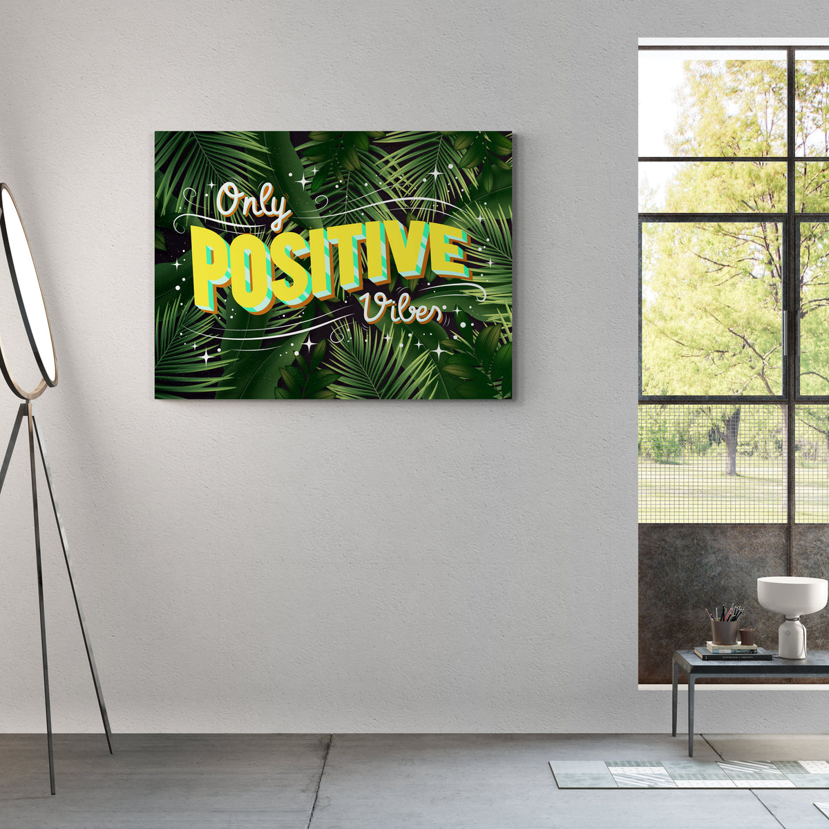 Positive Vibes - Leinwandbild