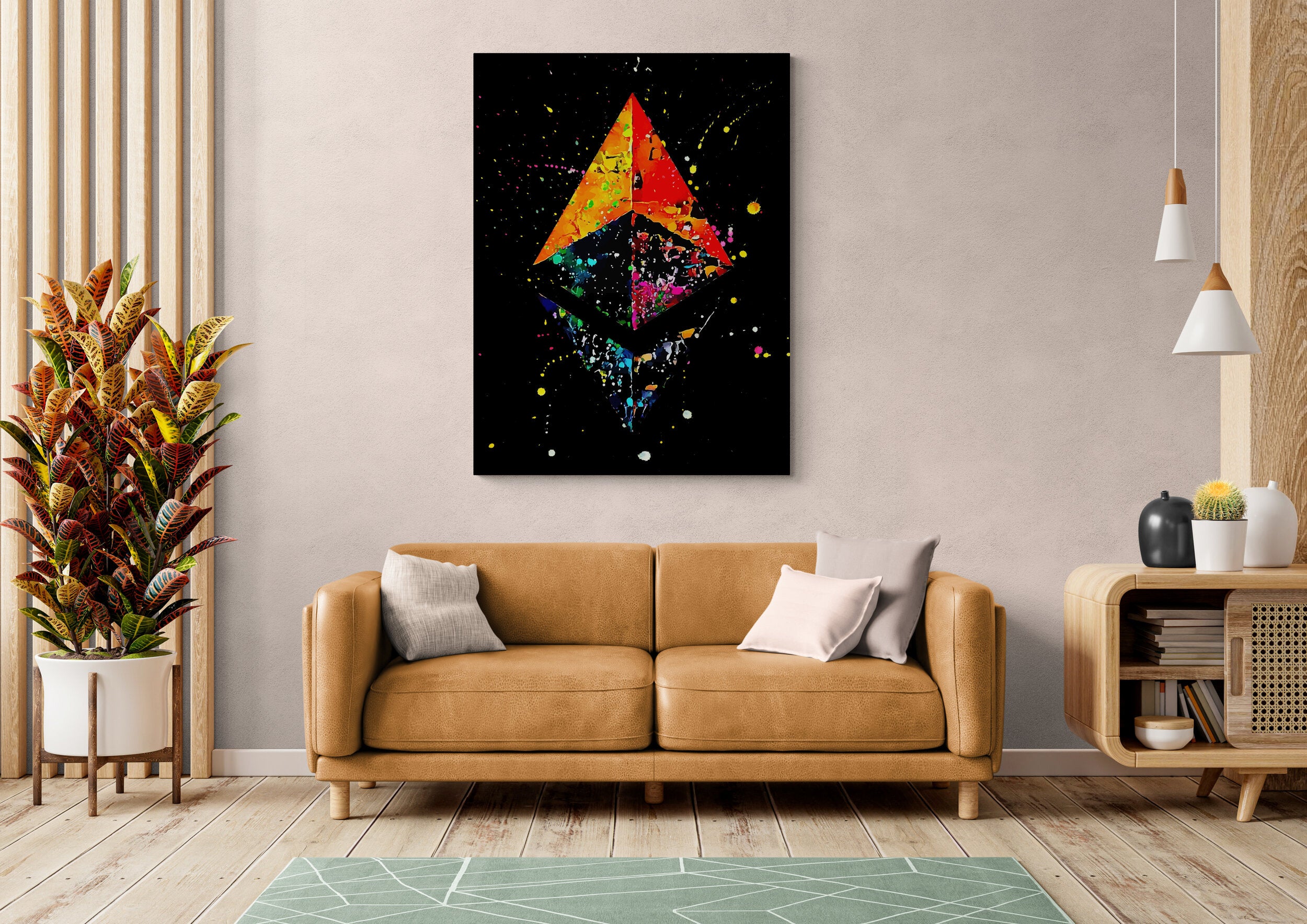 Psychedelic Triangle Groove - Poster