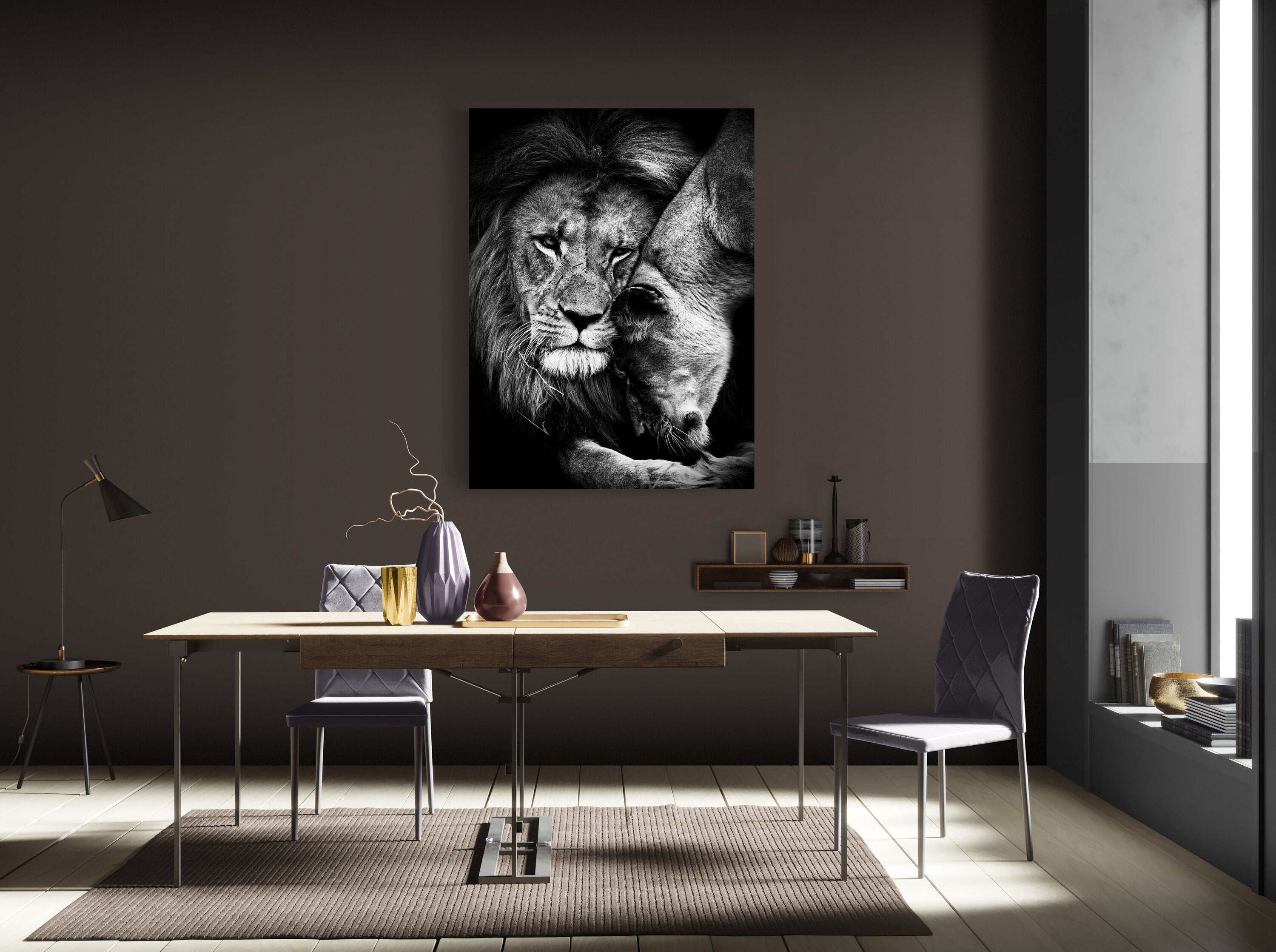 Lion Love - canvas picture