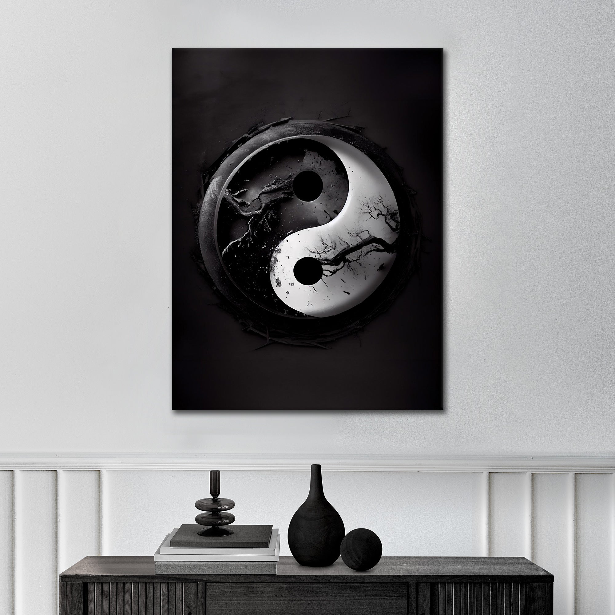 Yin Yang Nature - Leinwandbild