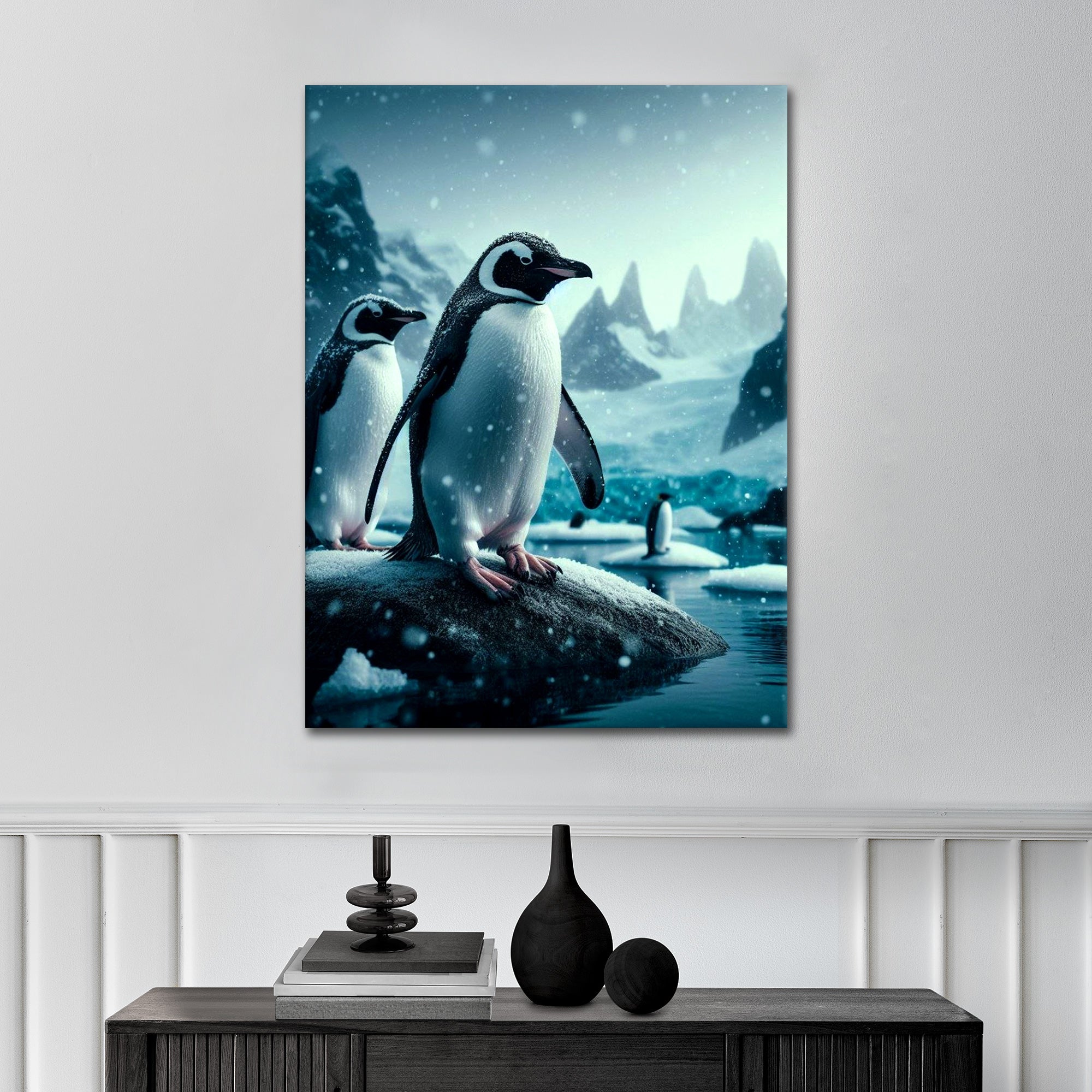 Snowy Penguin - Alu Acrylglas