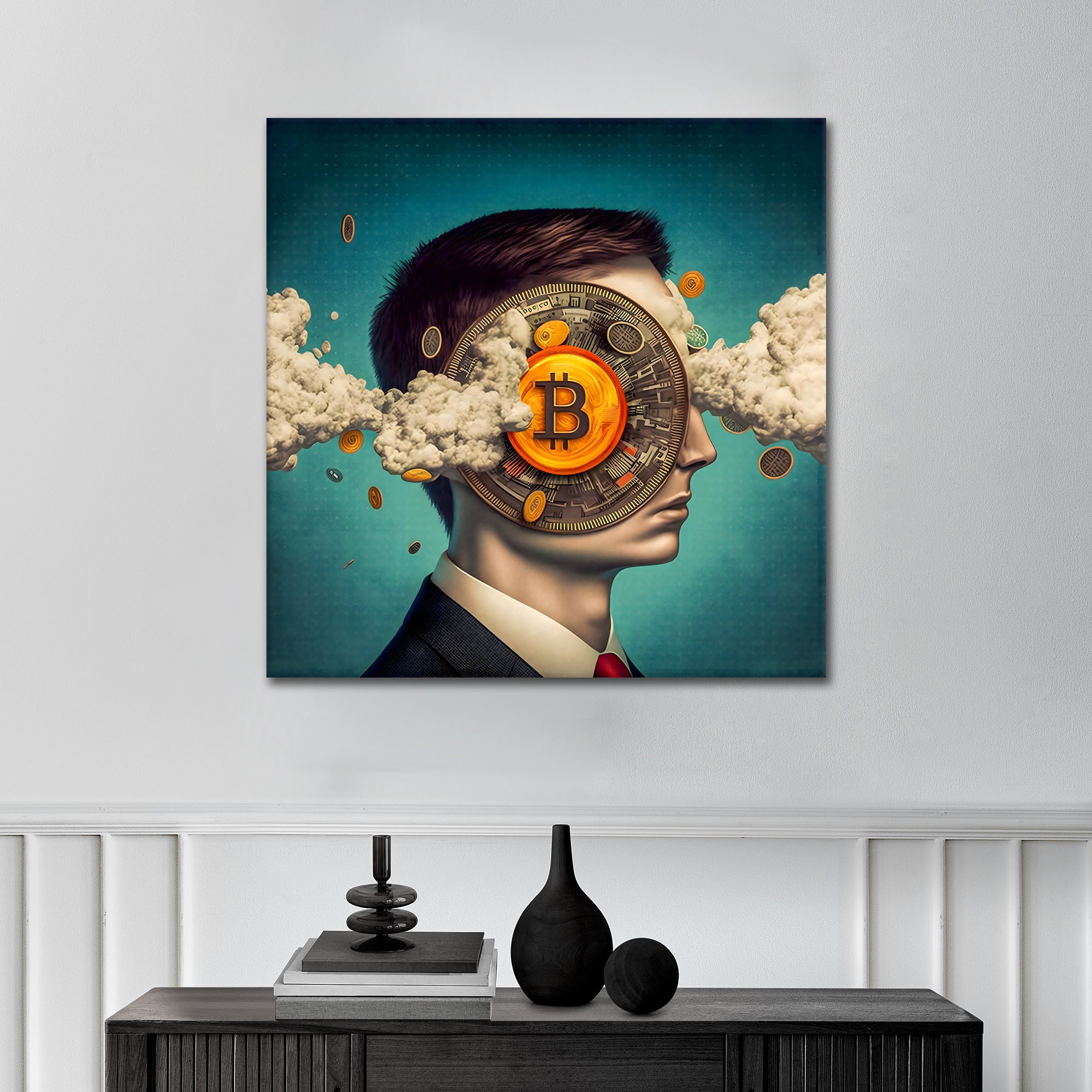 Bitcoin Boom - Alu Acrylglas