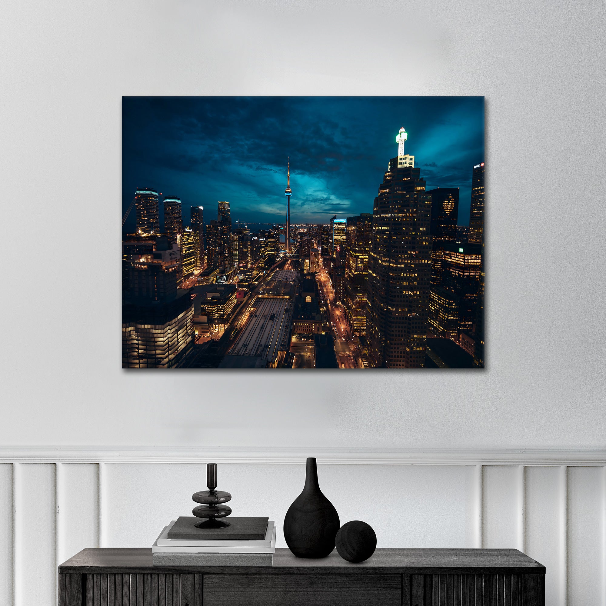 Midnight Metropolis - canvas picture