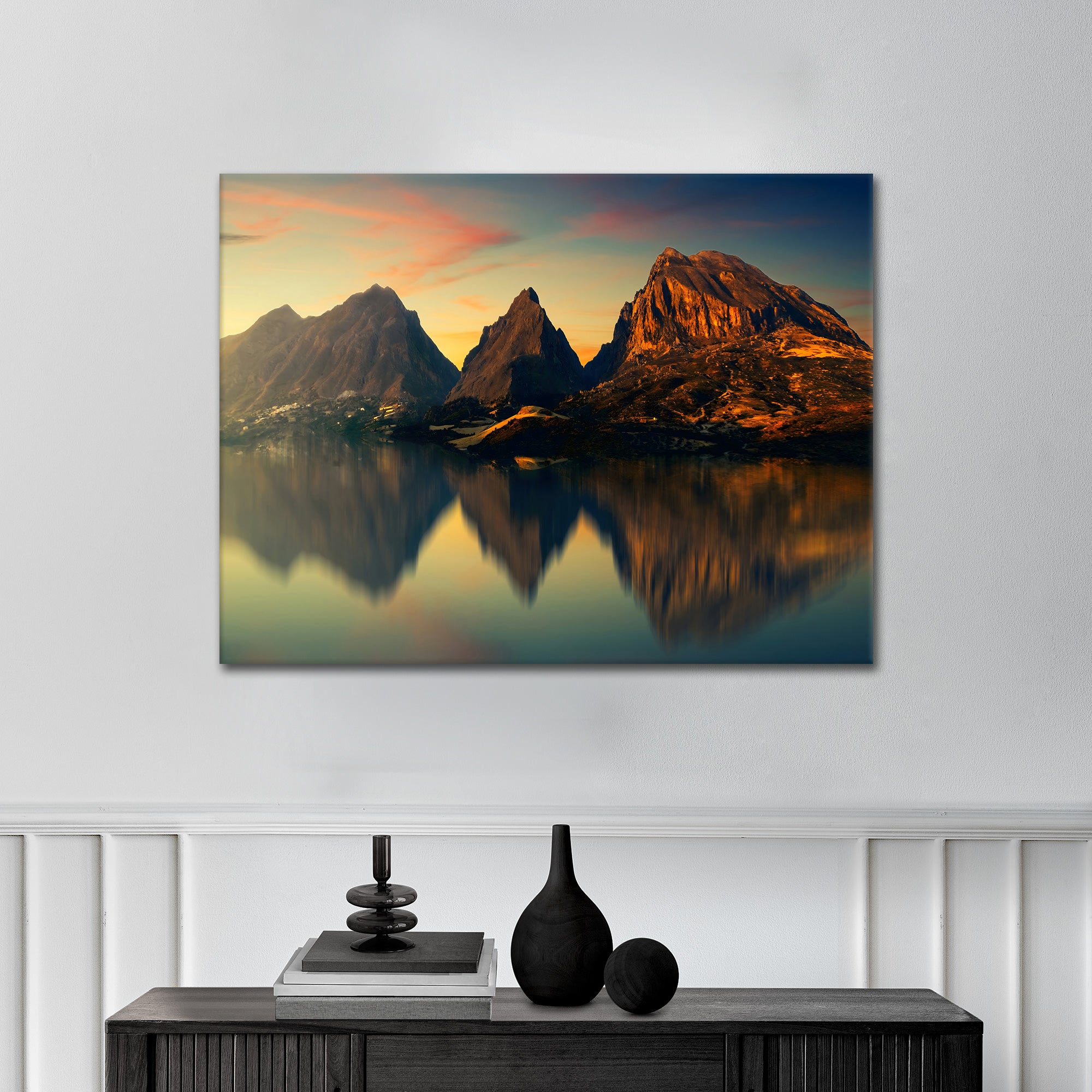 Mountain Reflection - canvas picture