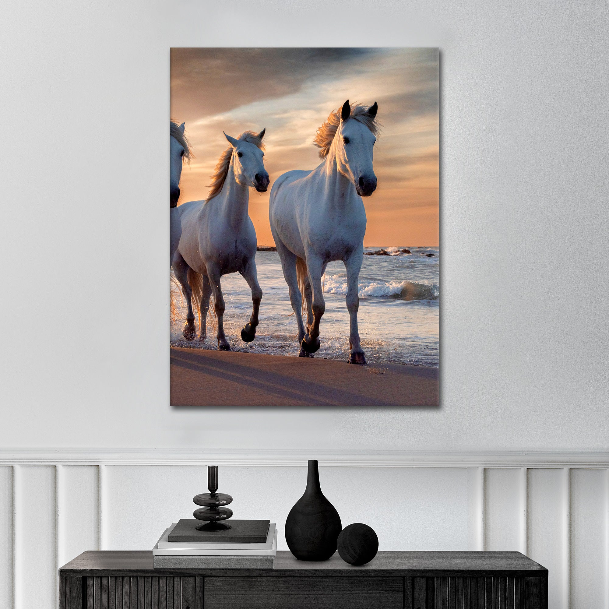 Sunset Horses - Poster