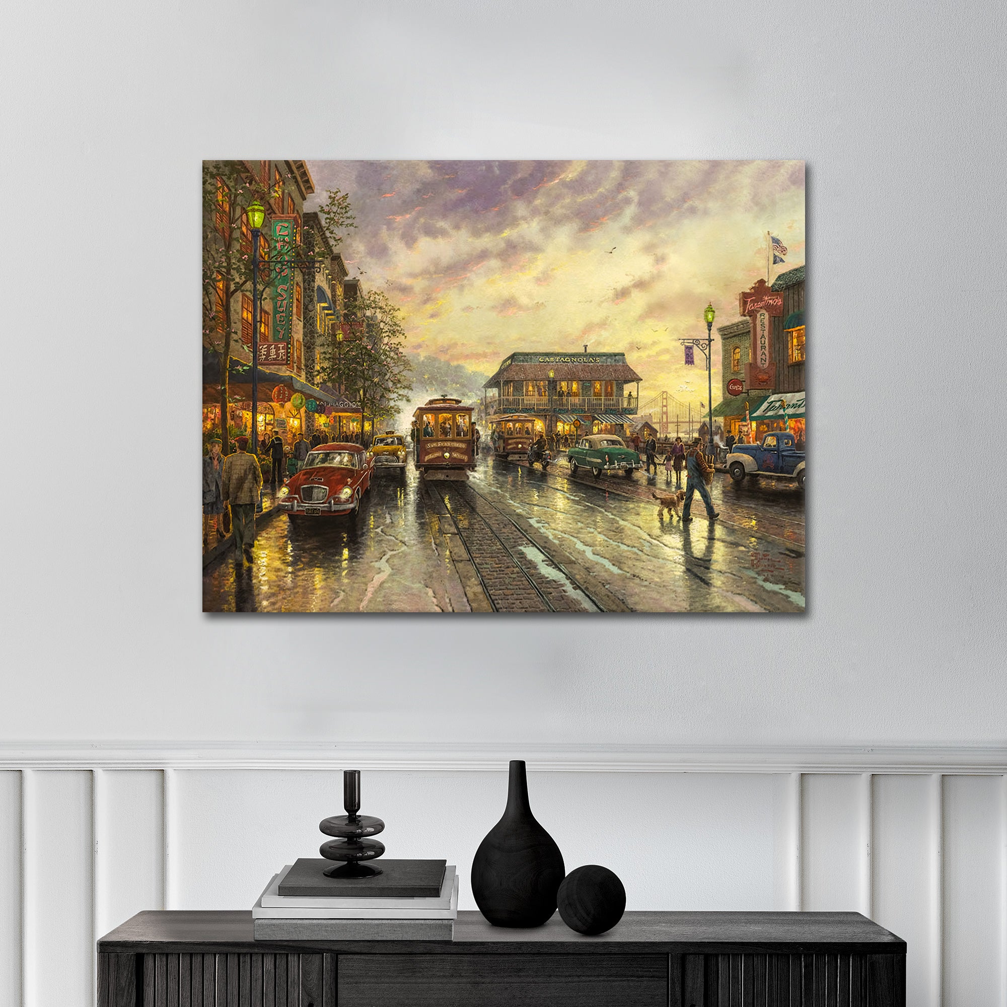 Rainy City - canvas picture