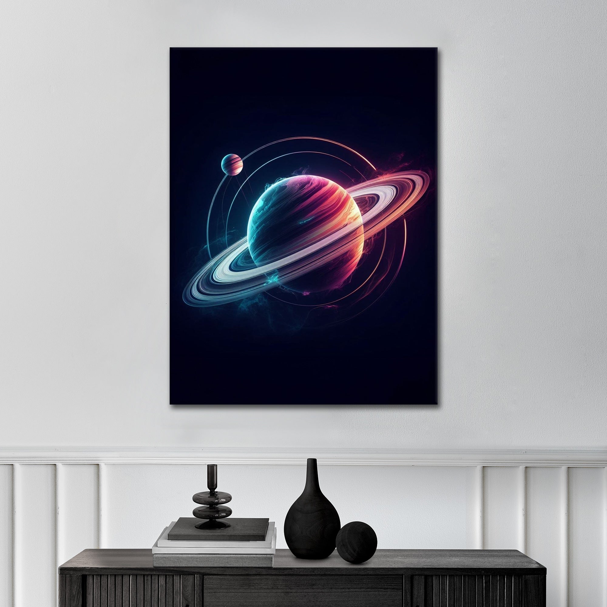 Saturn Galactic Rings - Leinwandbild