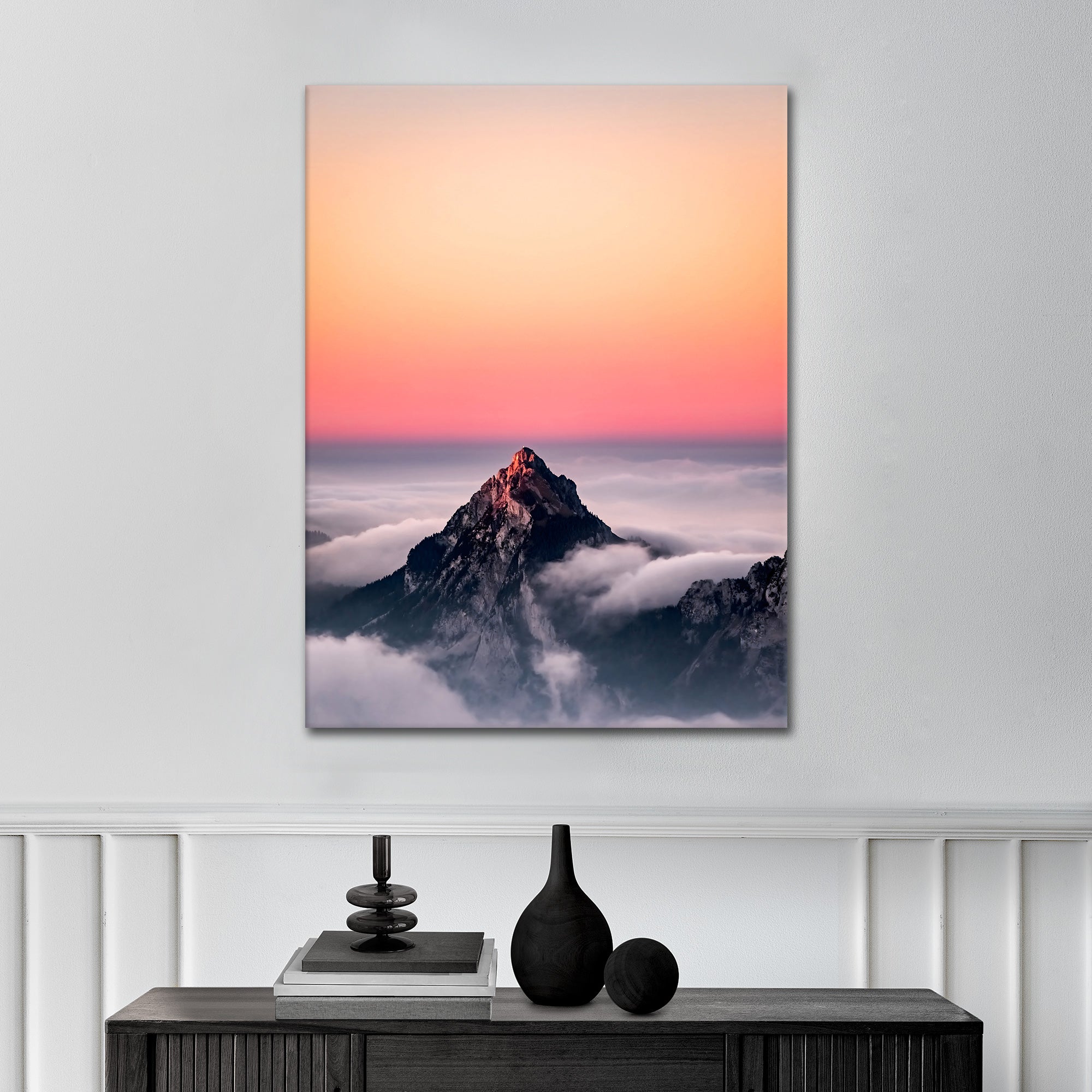 Mountain's Glow - canvas picture