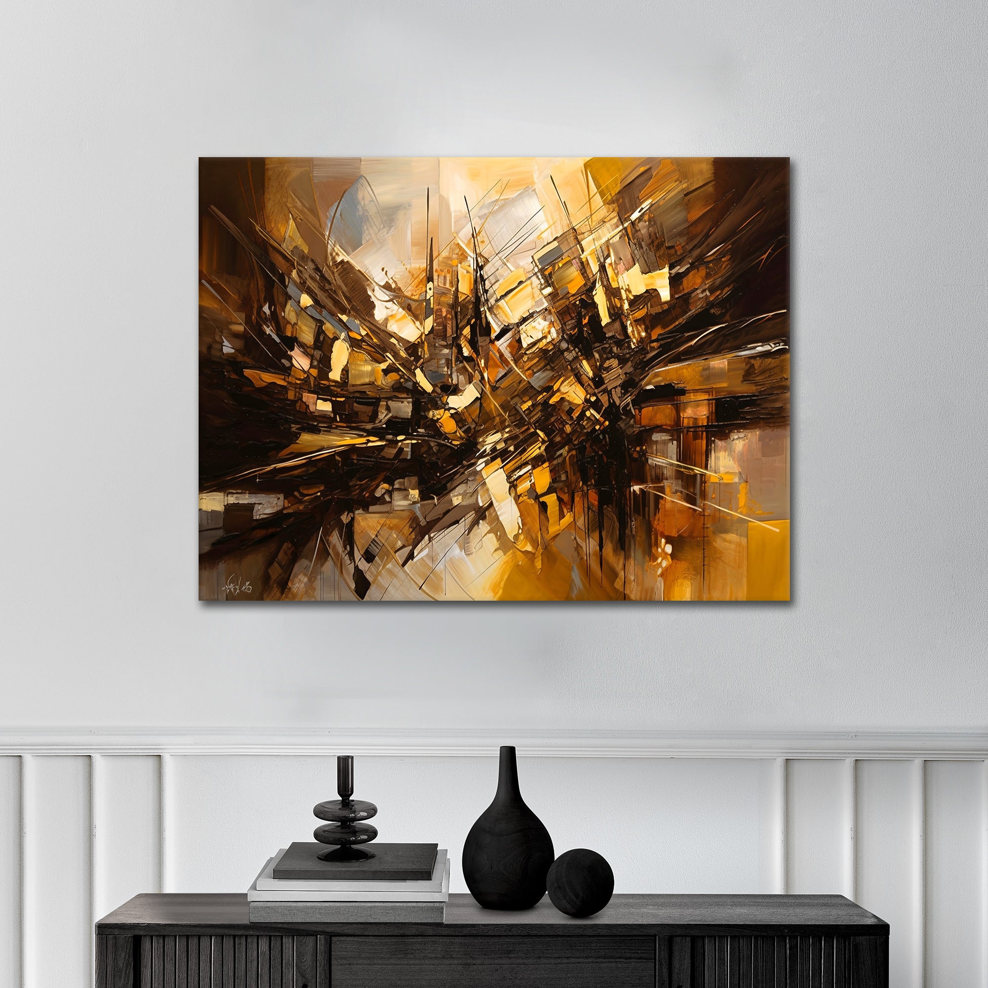 Golden Hues - aluminum acrylic glass