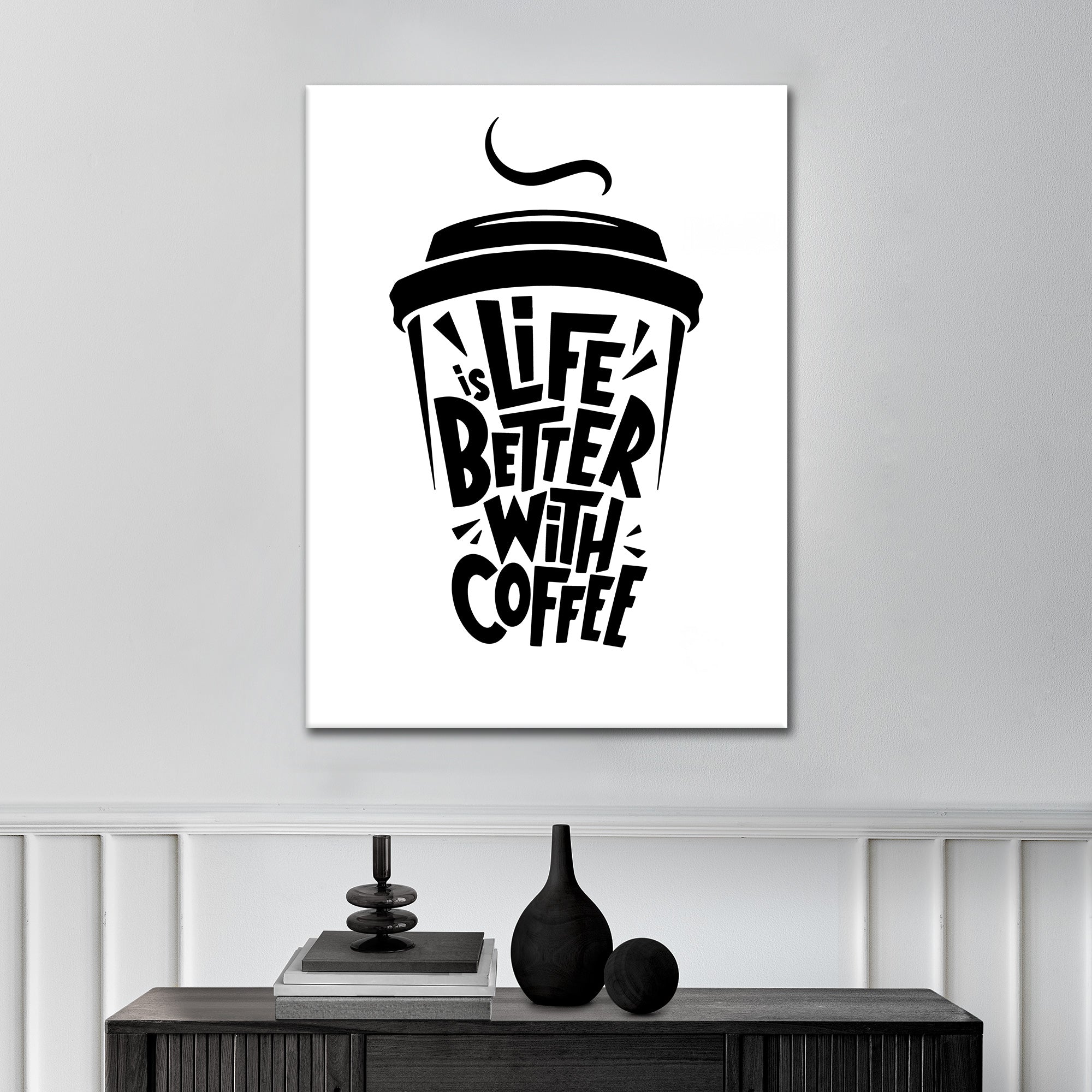 Caffeine Mantra - Leinwandbild