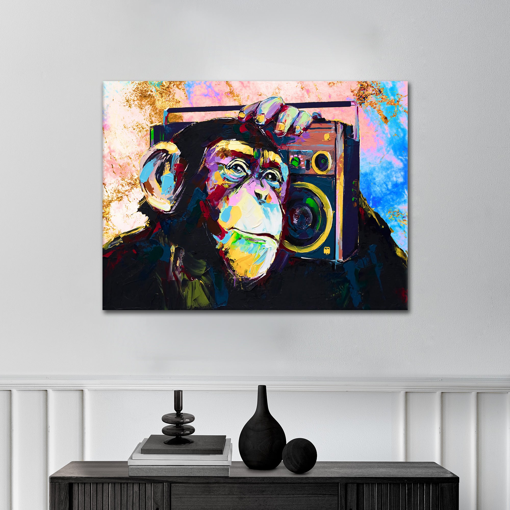 Monkey Jam 2.0 - aluminum acrylic glass