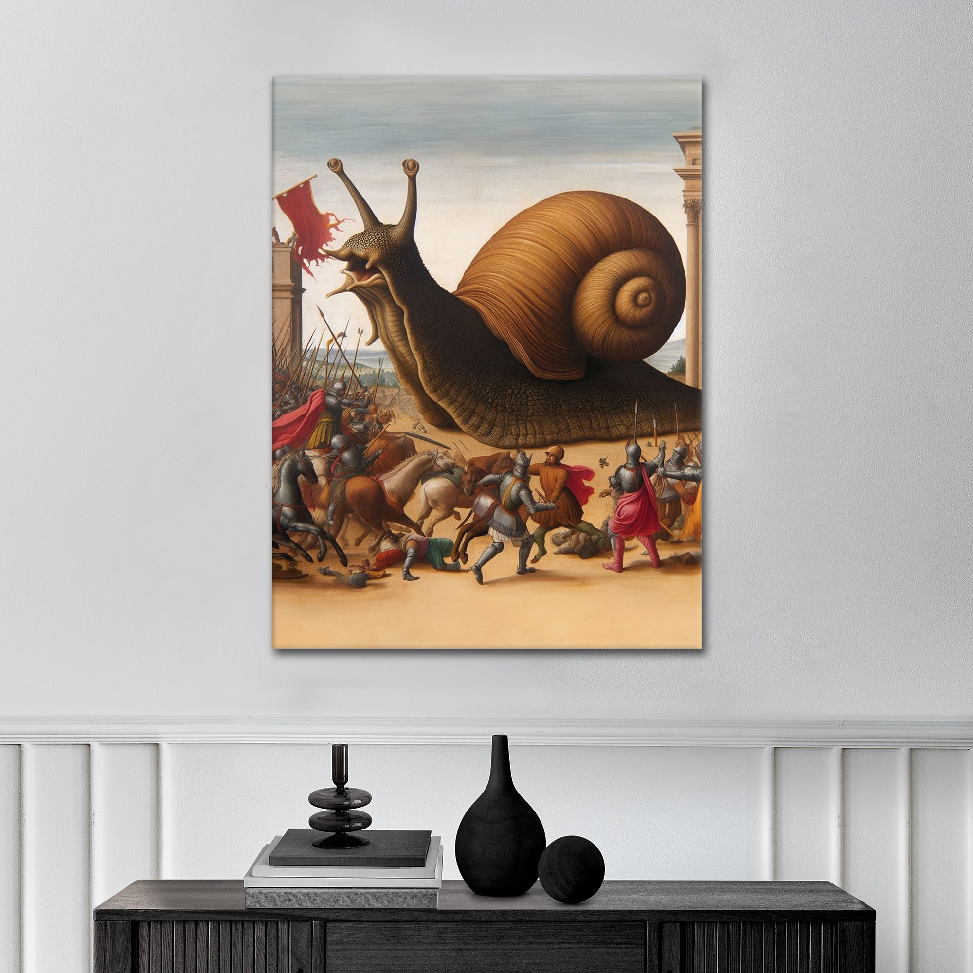 Snail Battle - Leinwandbild