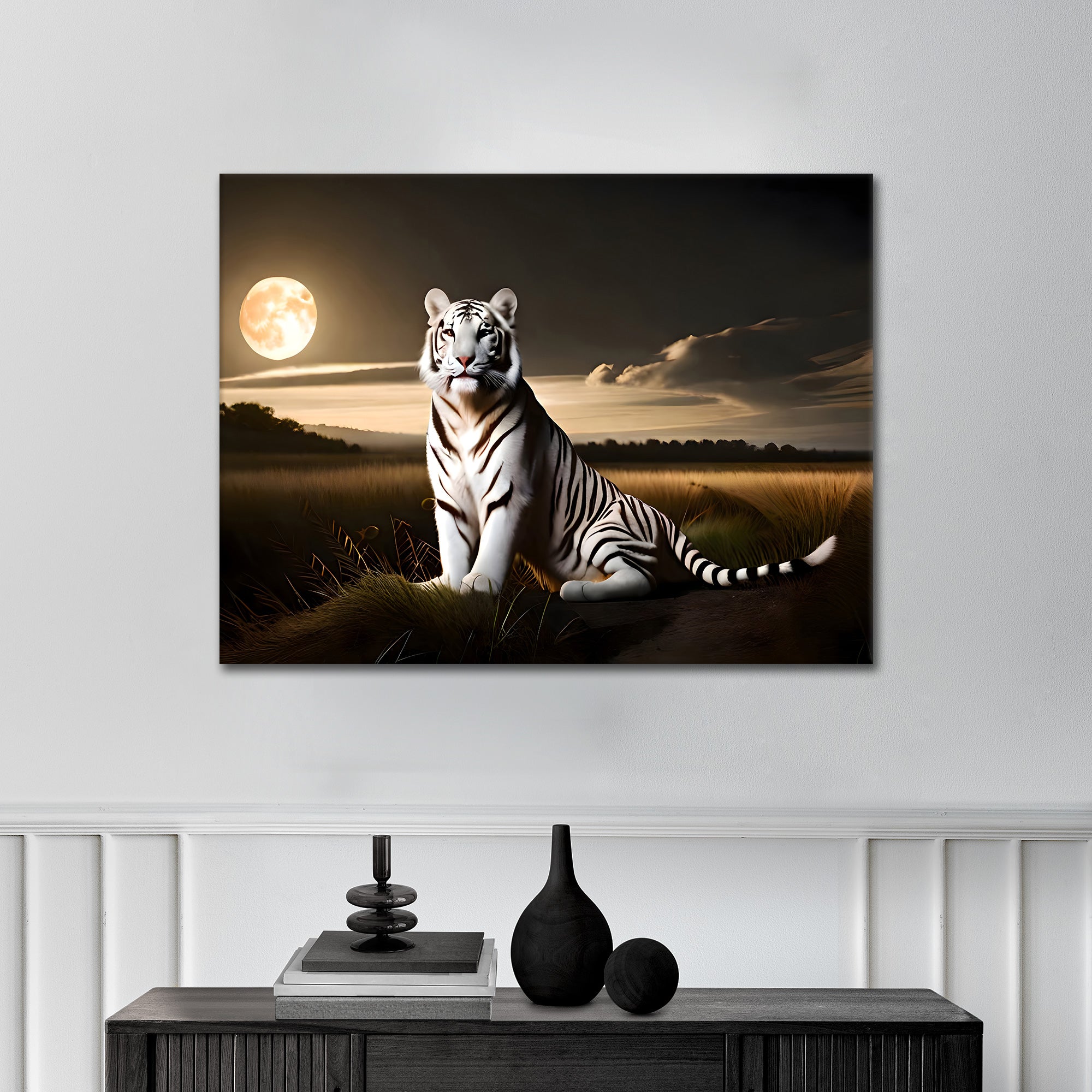 Moonlight Tiger - canvas picture