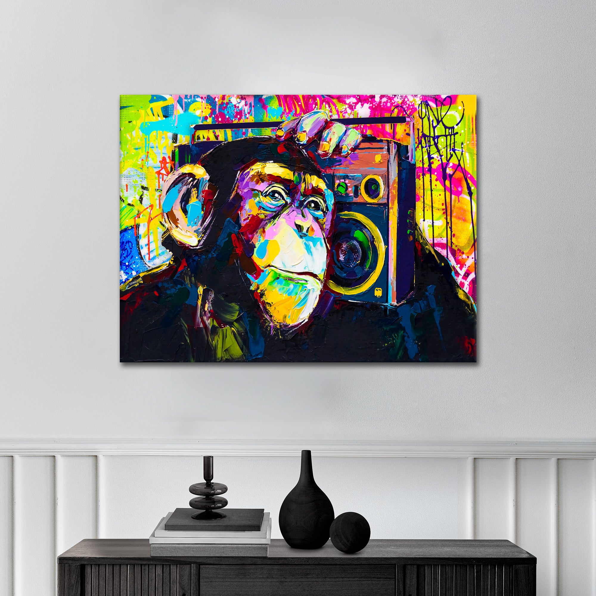 Monkey Jam - Alu Acrylglas