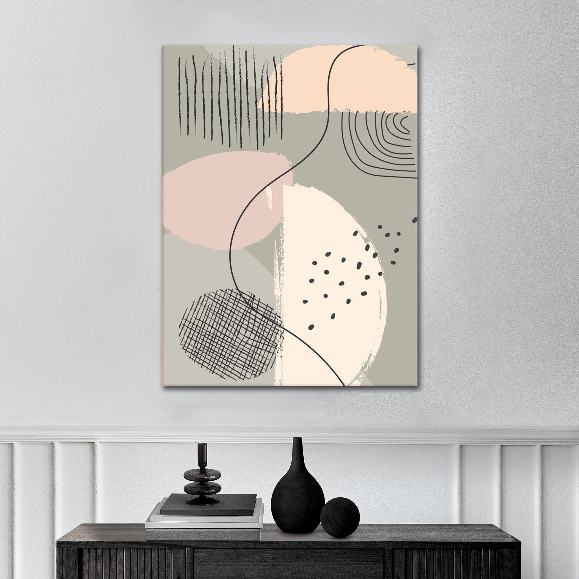 Green Pastell Spots - Poster