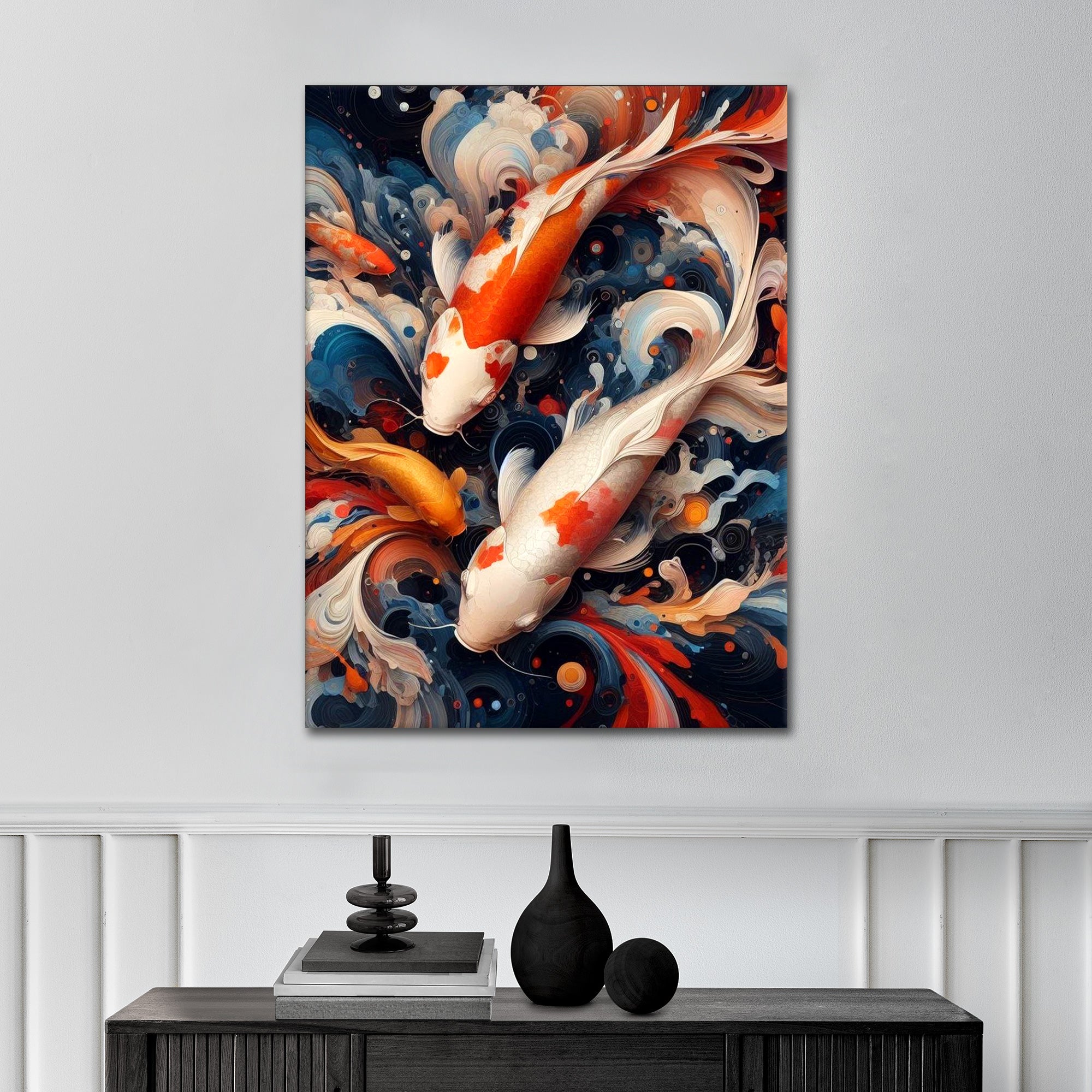 Koi Swimmers - Leinwandbild