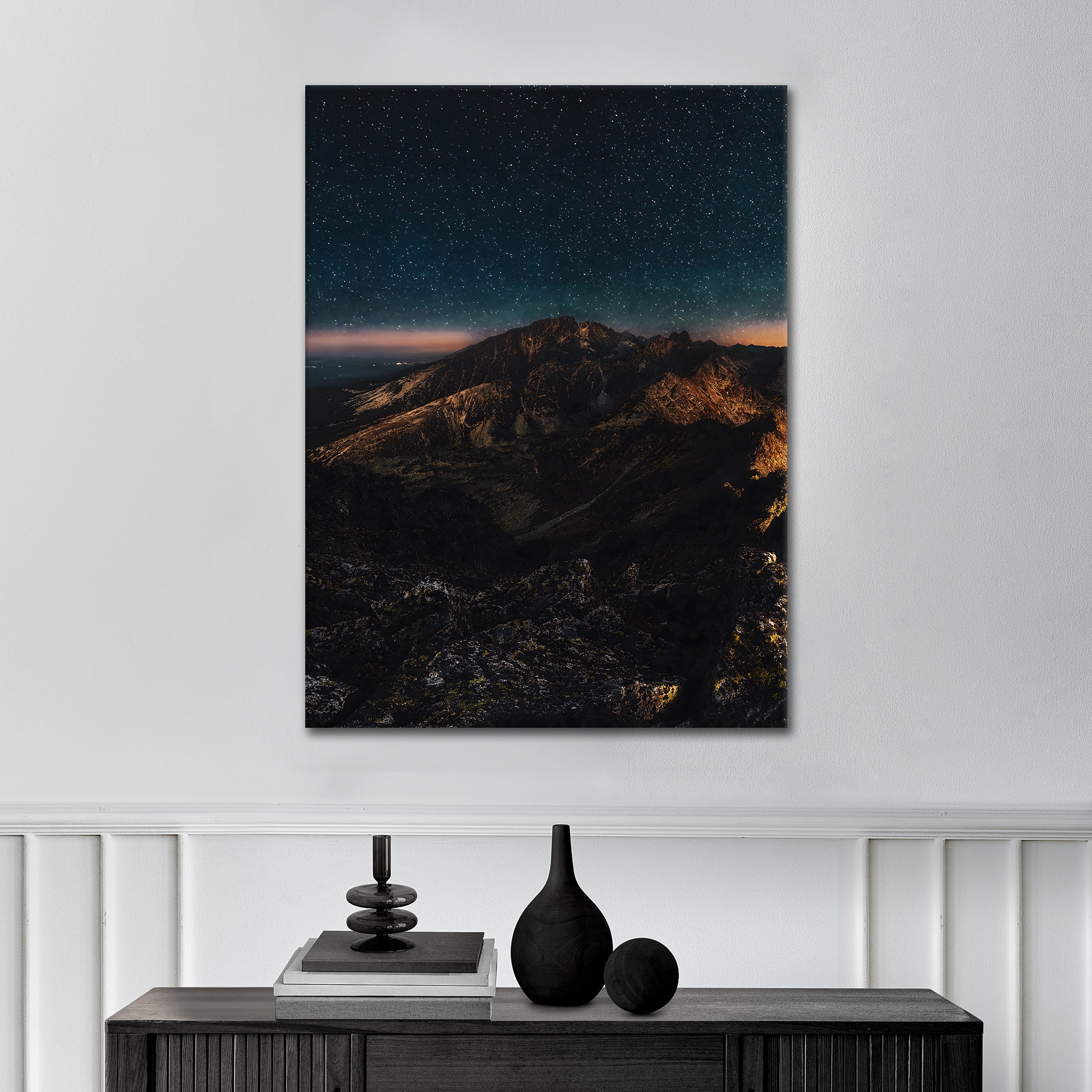 Mountain Night - Acrylglas