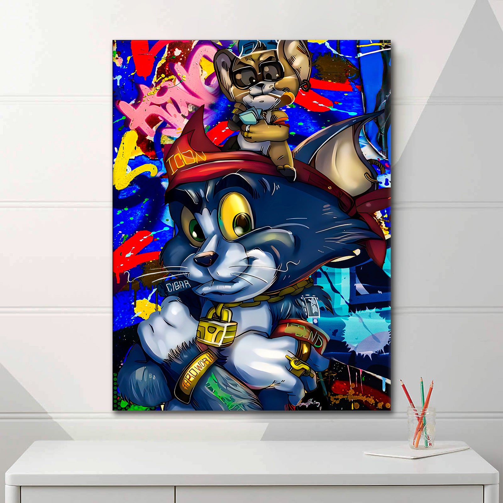 Tom & Jerry's Bling - Alu Acrylglas