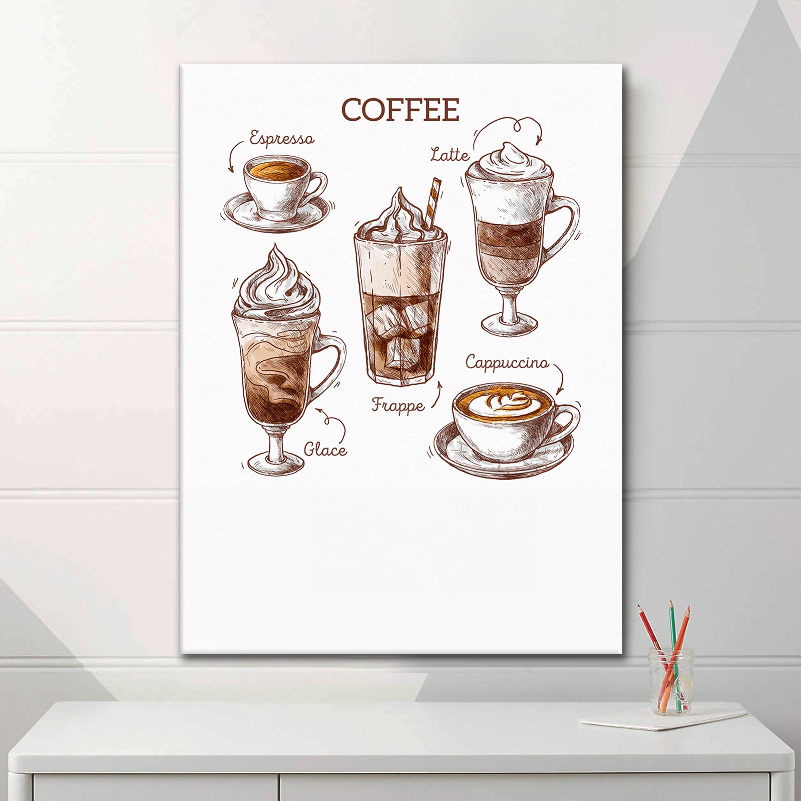 Caffeine Sketch - Poster