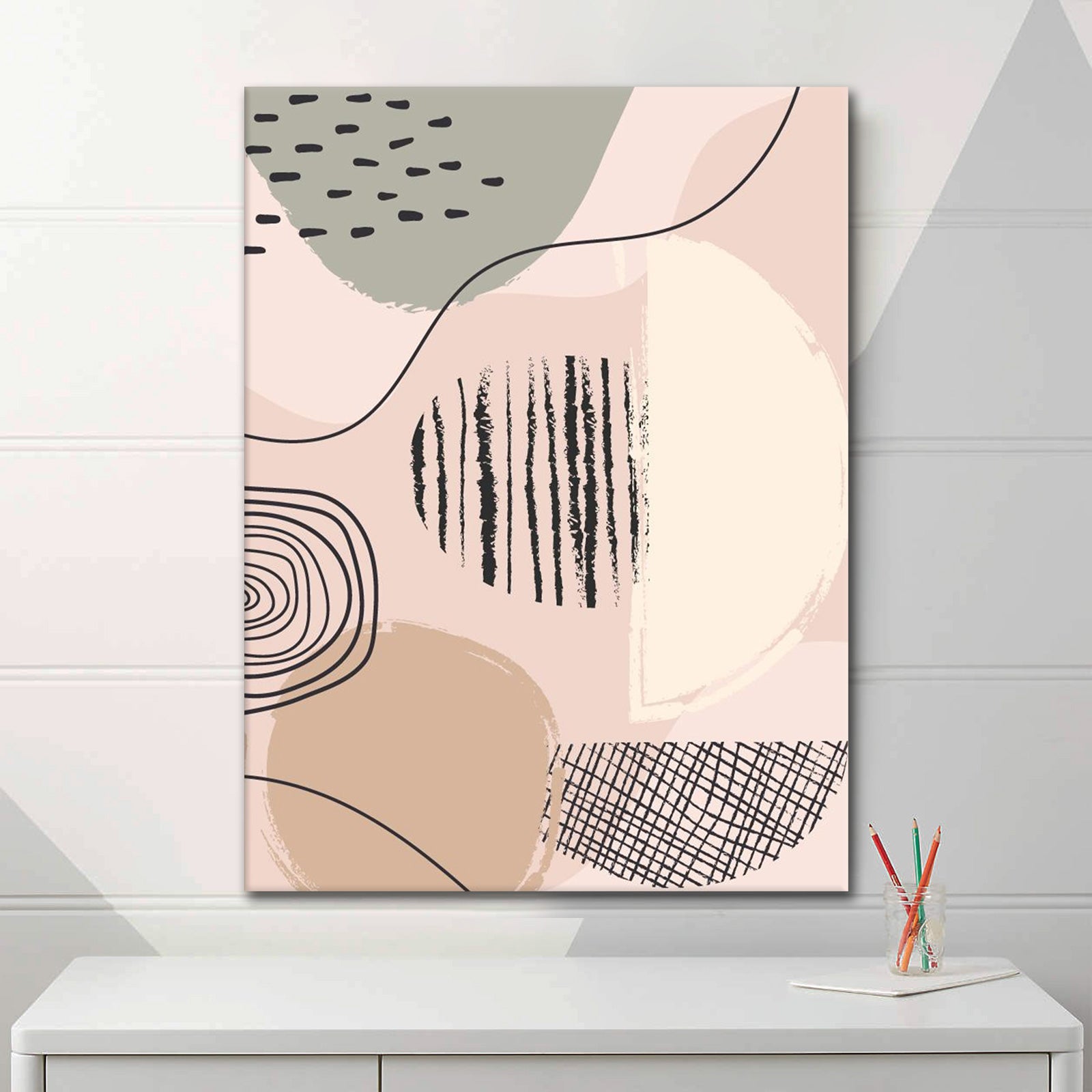 Pink Pastell Lines - Poster