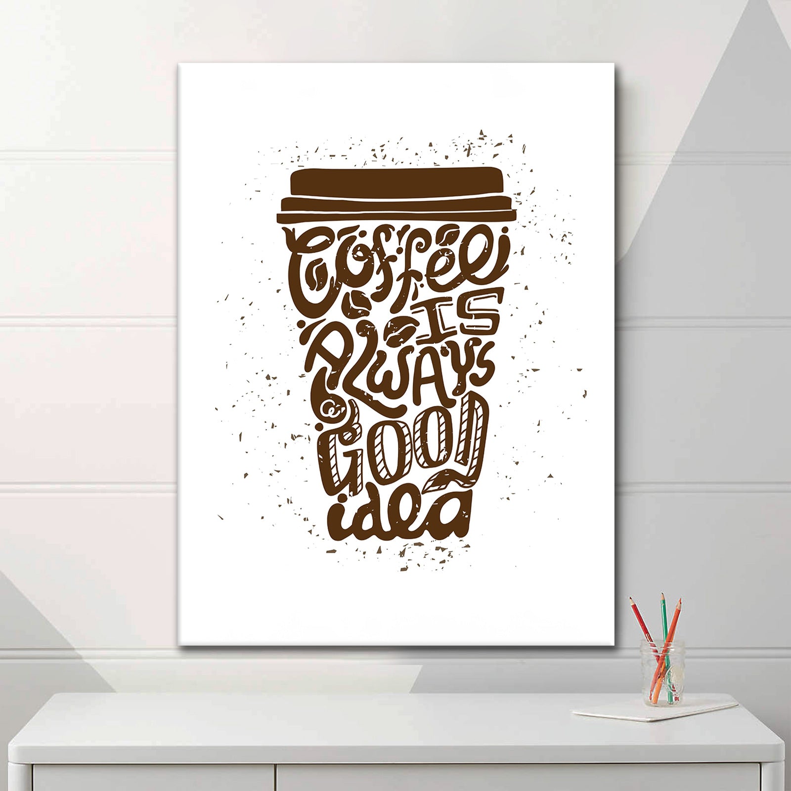 Caffeine Mantra  - Acrylglas