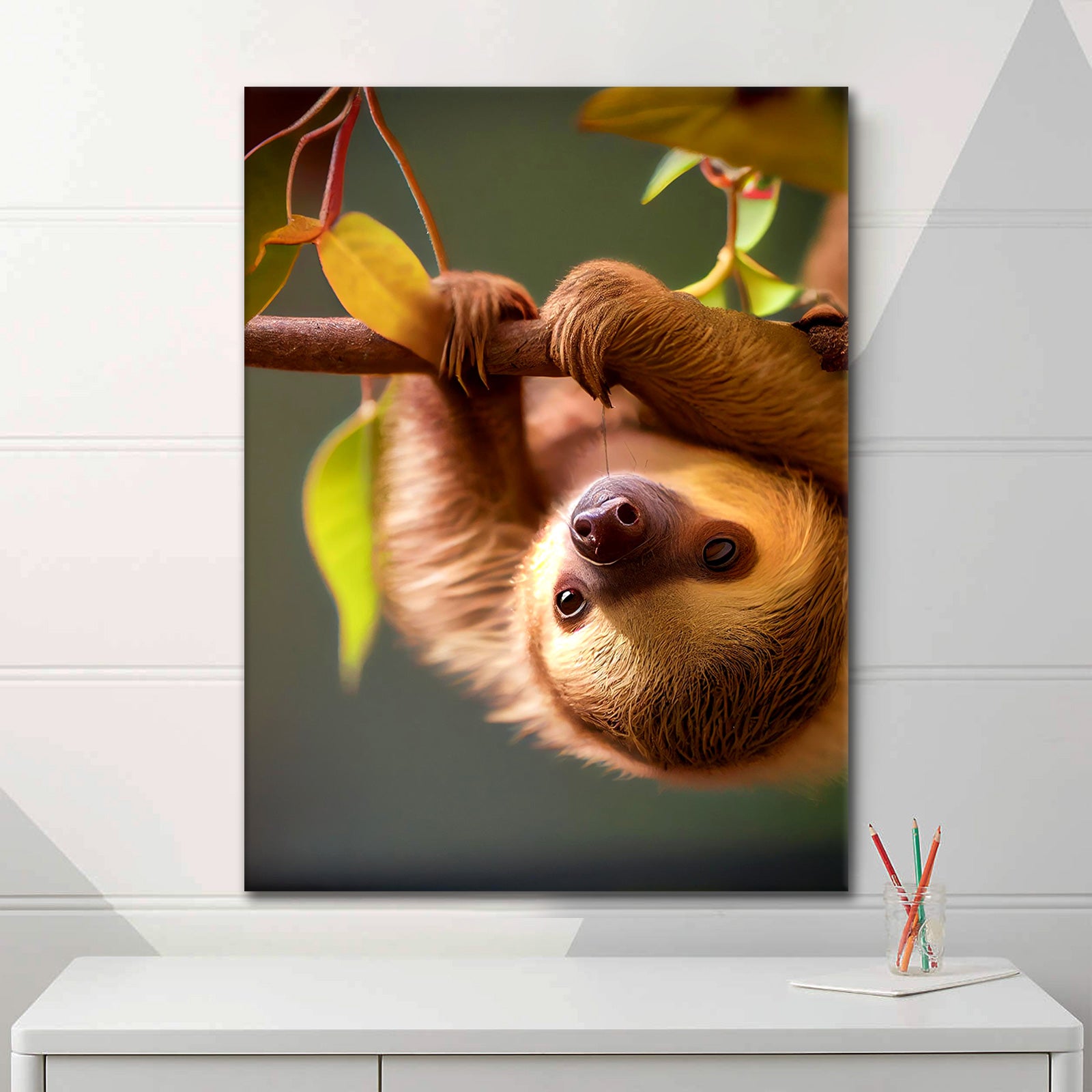 Hanging Sloth - Acrylglas