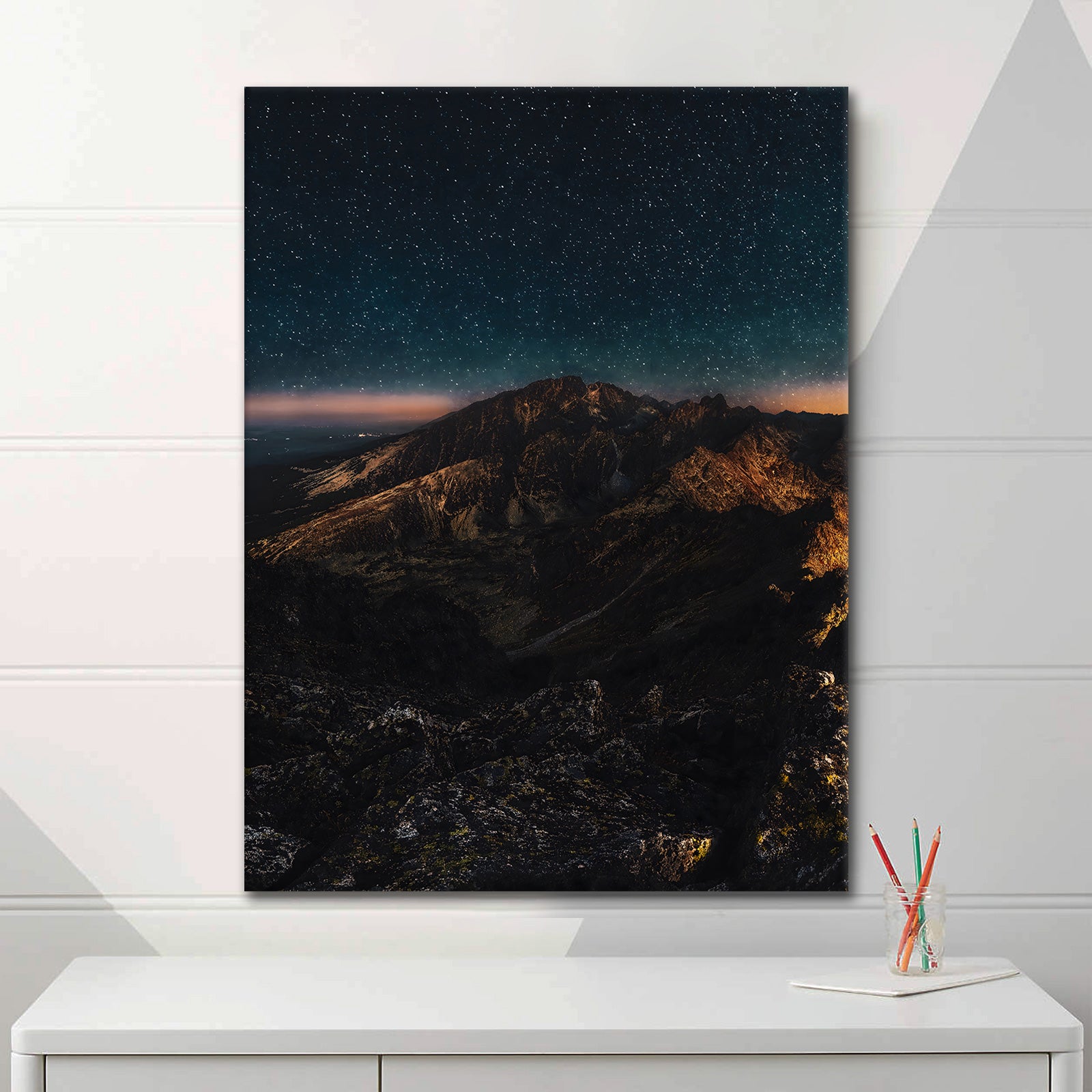 Mountain Night - canvas picture