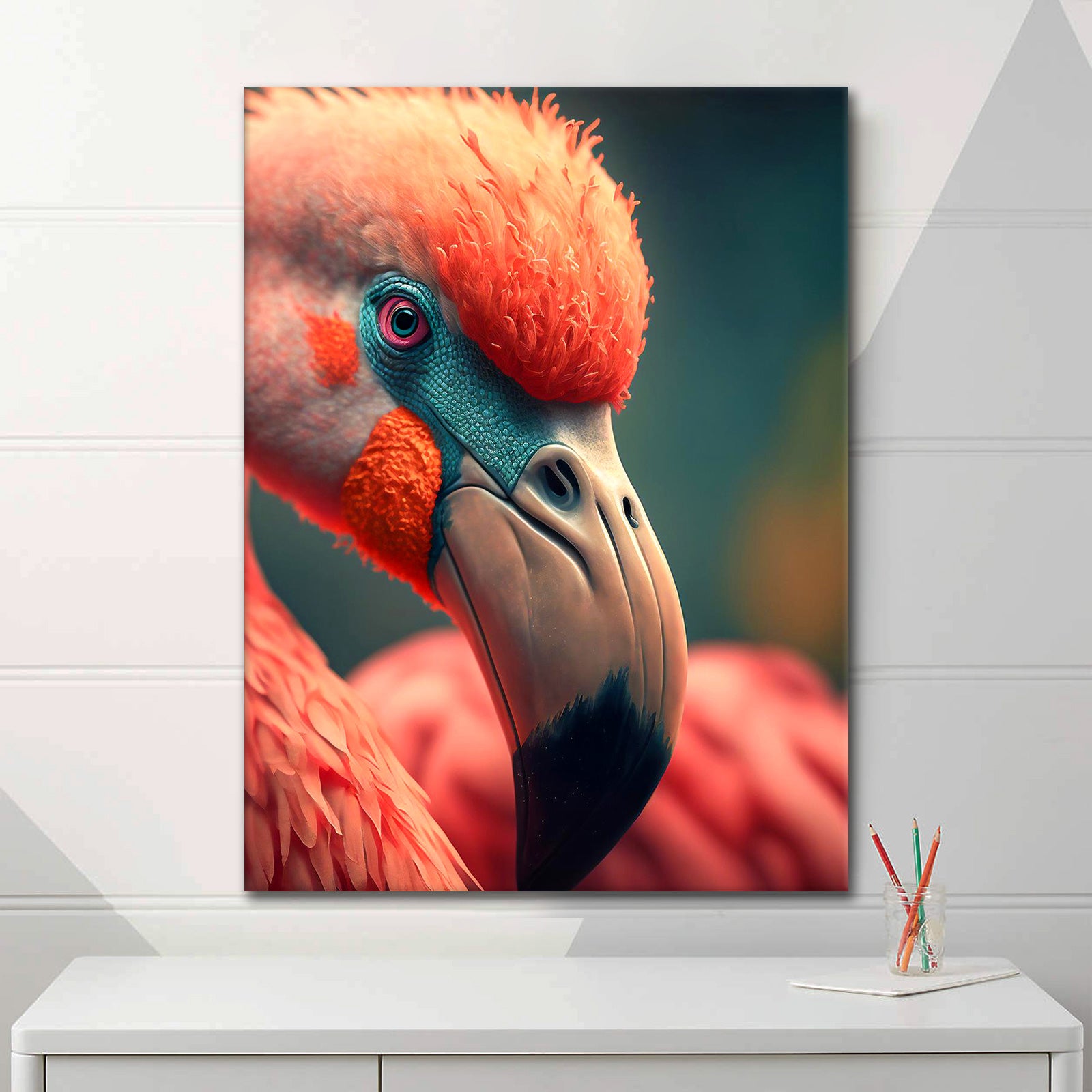 Flamingo View - Leinwandbild