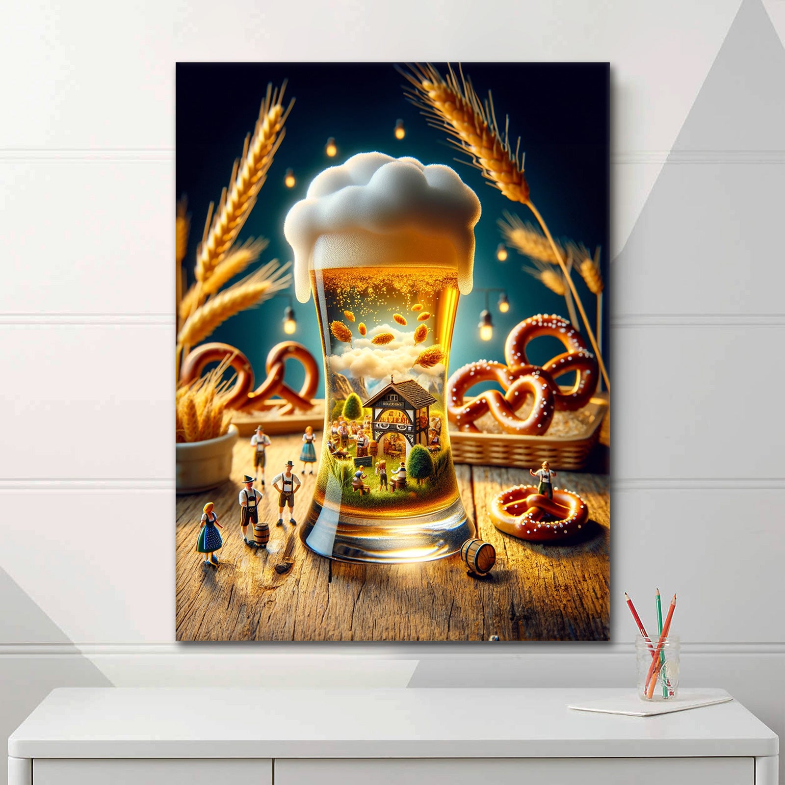 Beer Village - Alu-Acrylglas