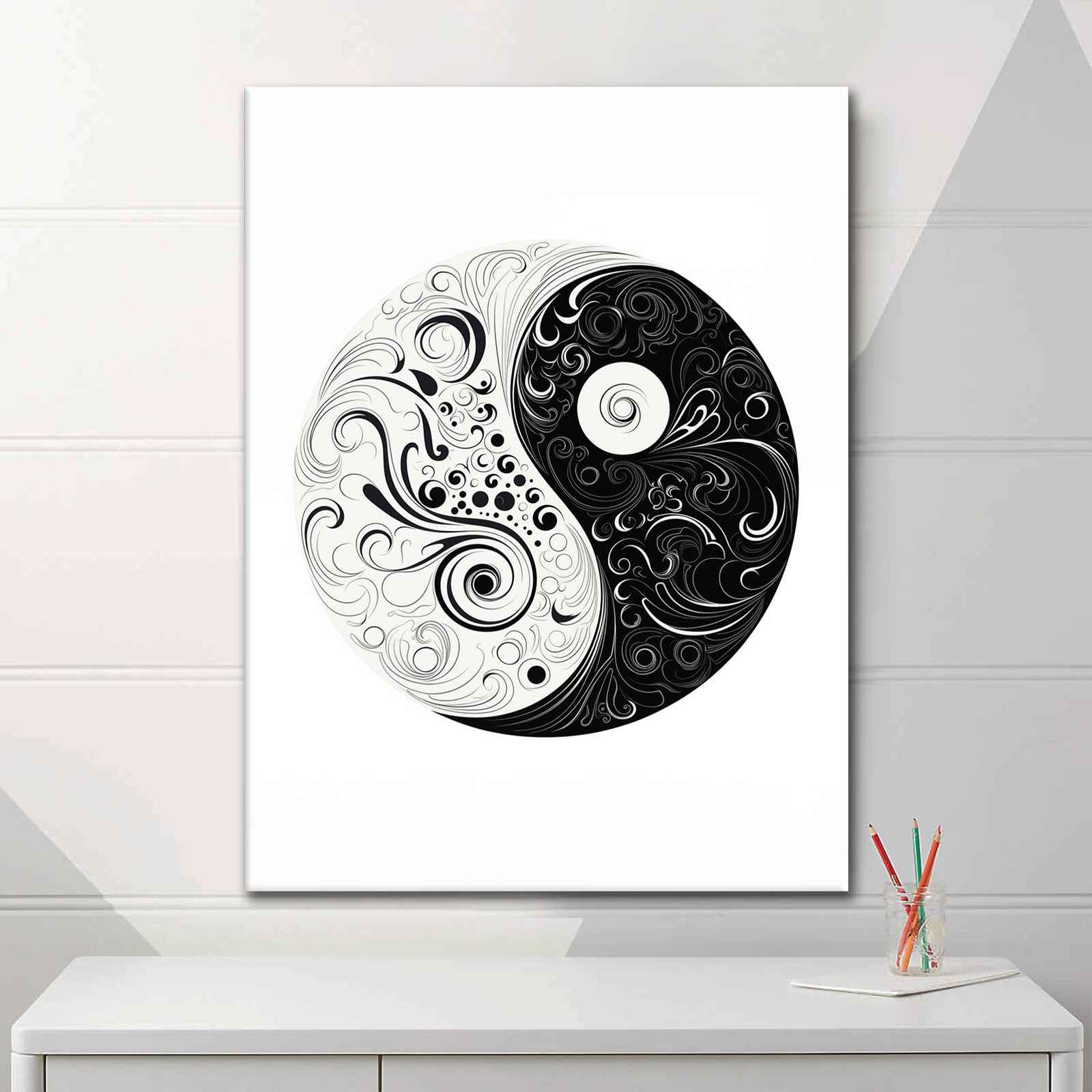 Yin Yang Flow - Alu-Acrylglas