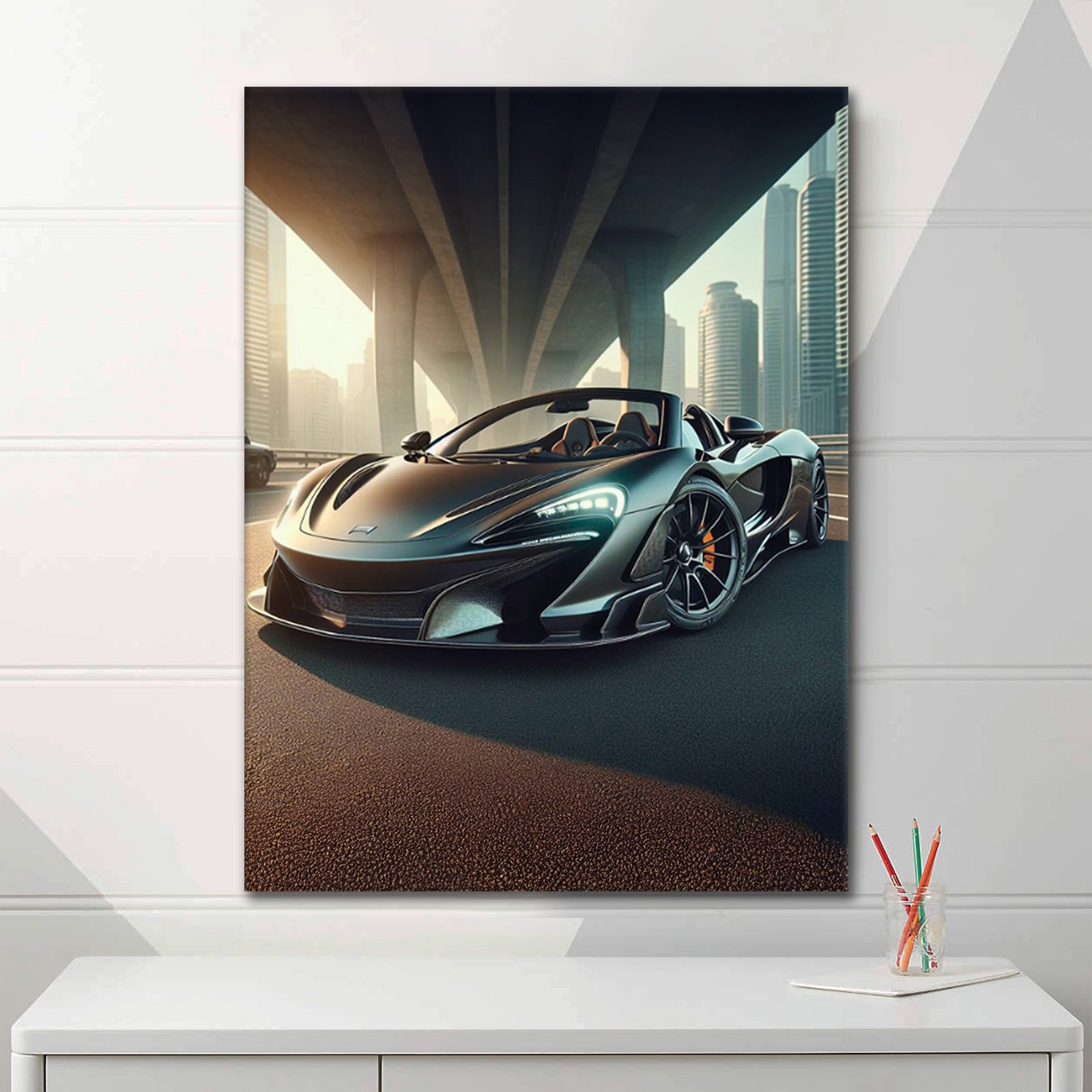 Sunset McLaren - poster