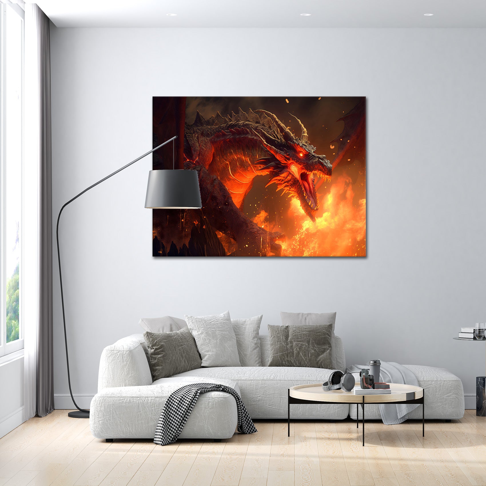 Fire Dragon - canvas picture