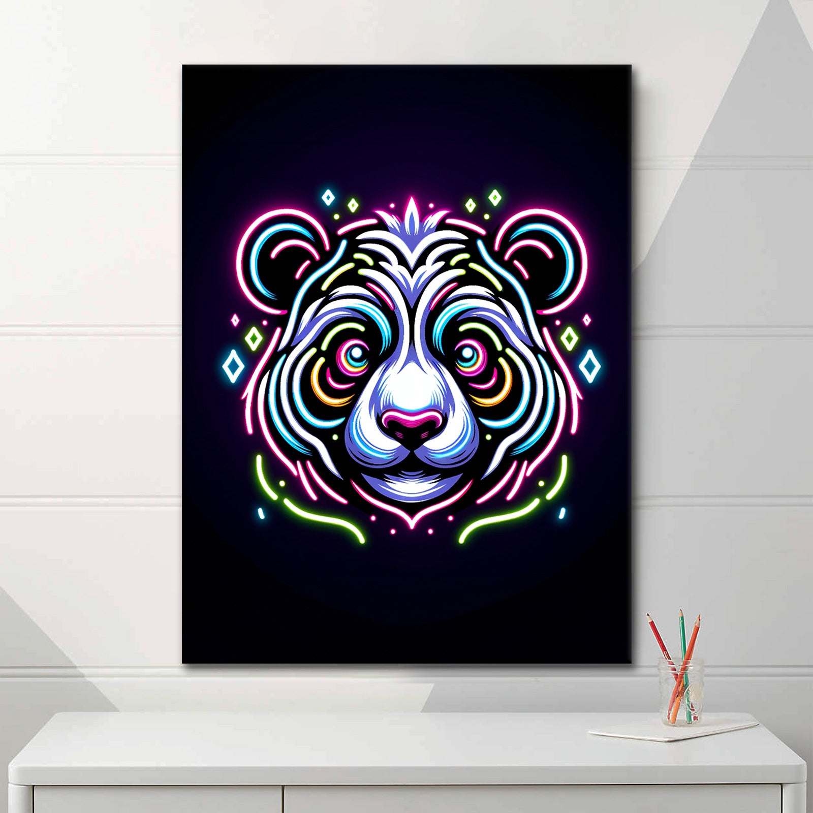 Neon Panda - Acrylglas