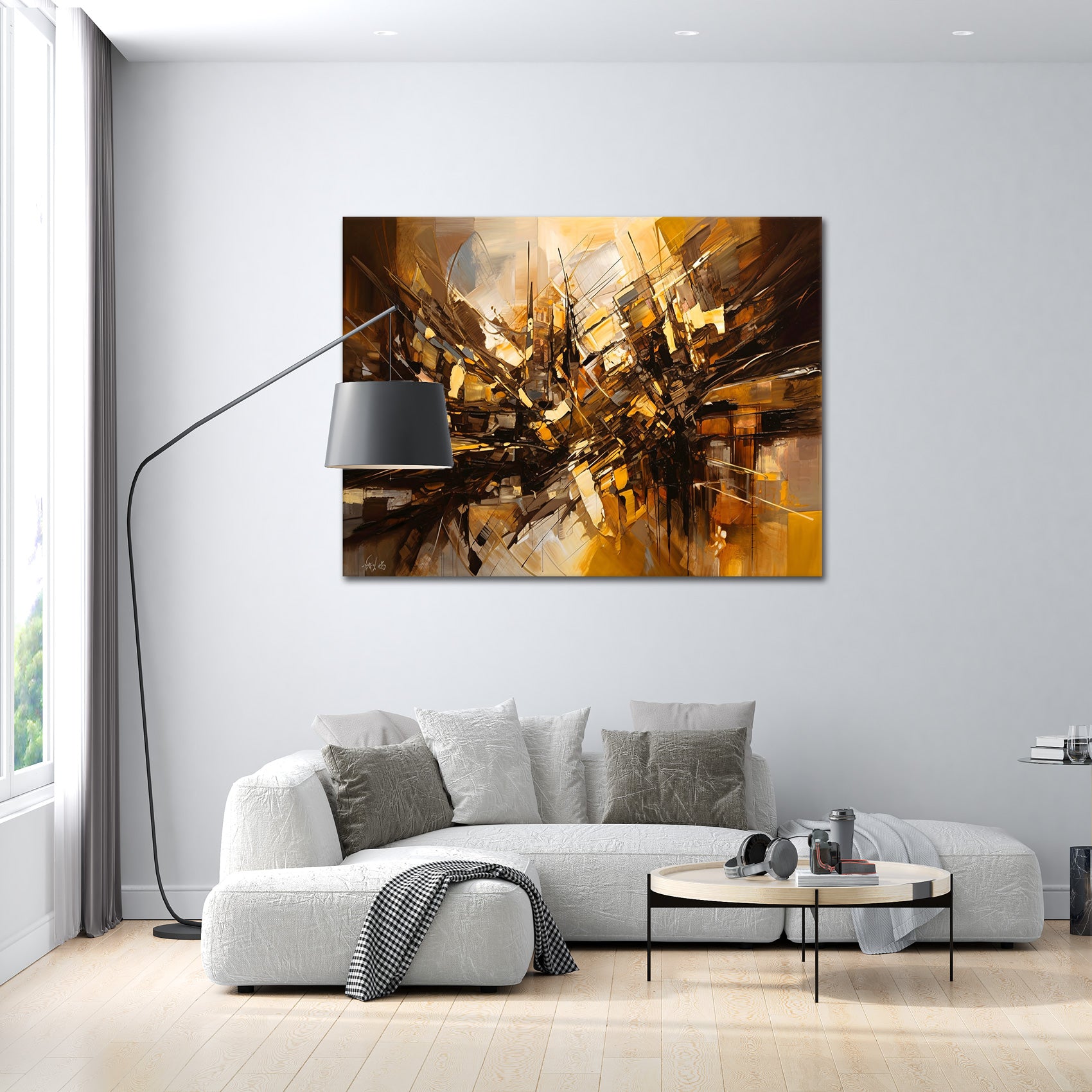 Golden Hues - aluminum acrylic glass